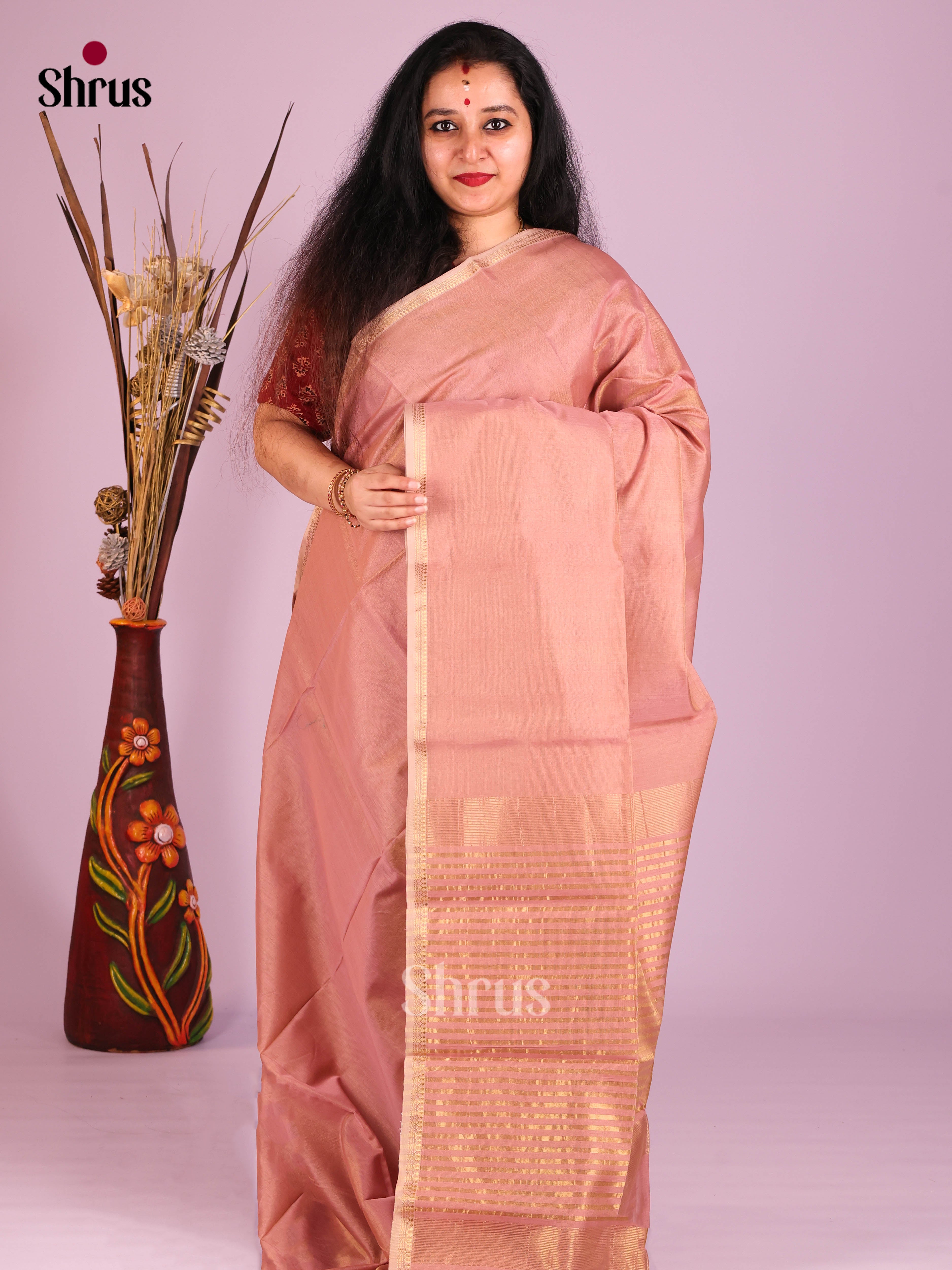 DIS16478 - Maheshwari silkcotton Saree - Shop on Shrus.com