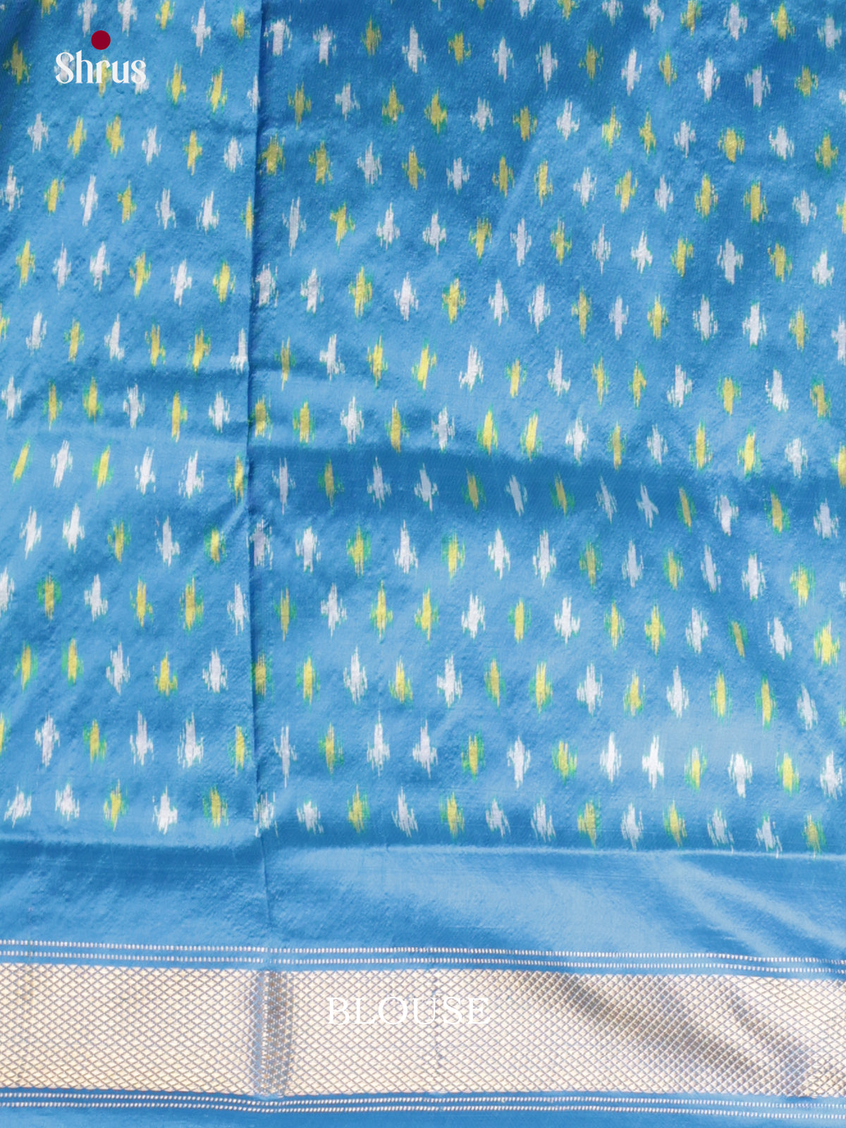 DIS16513 - Ikkat Silk Saree - Shop on Shrus.com
