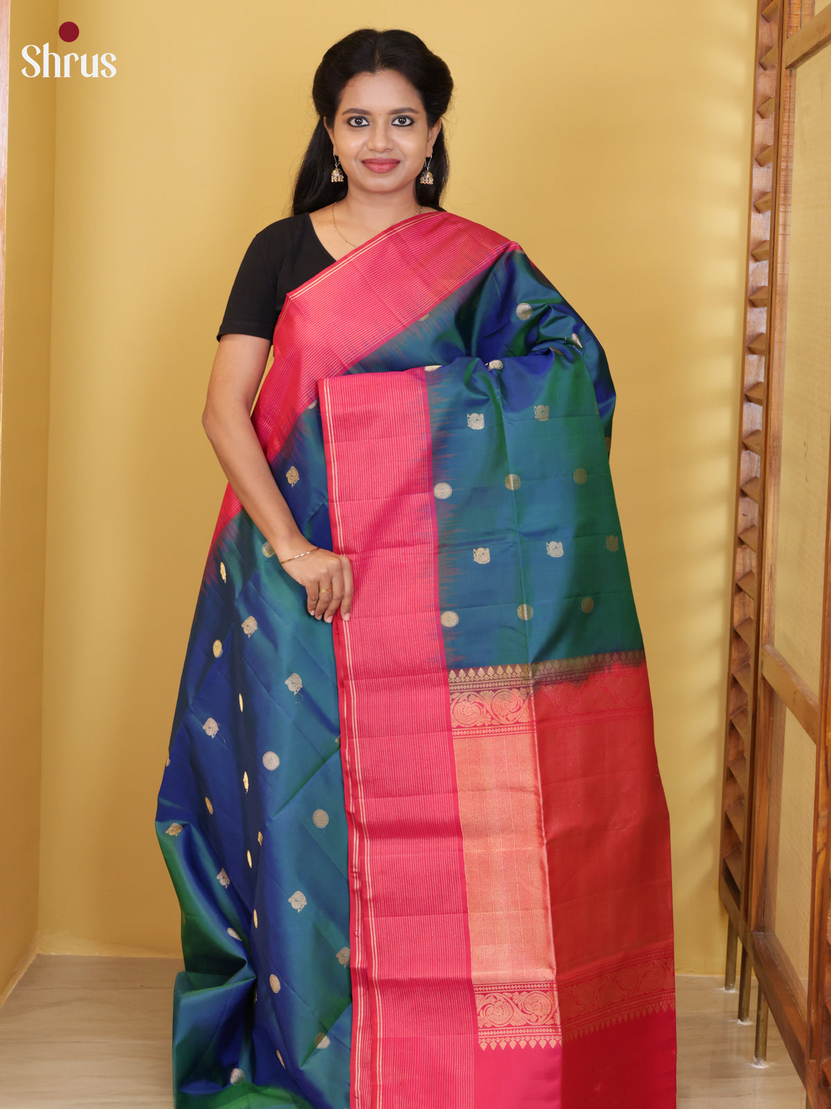 DIS16557 - Soft Silk (HR) Saree - Shop on Shrus.com