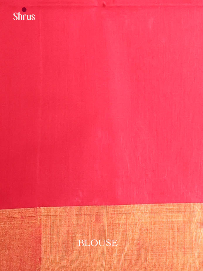 Peacock Green & Red - Pochampally sico Saree