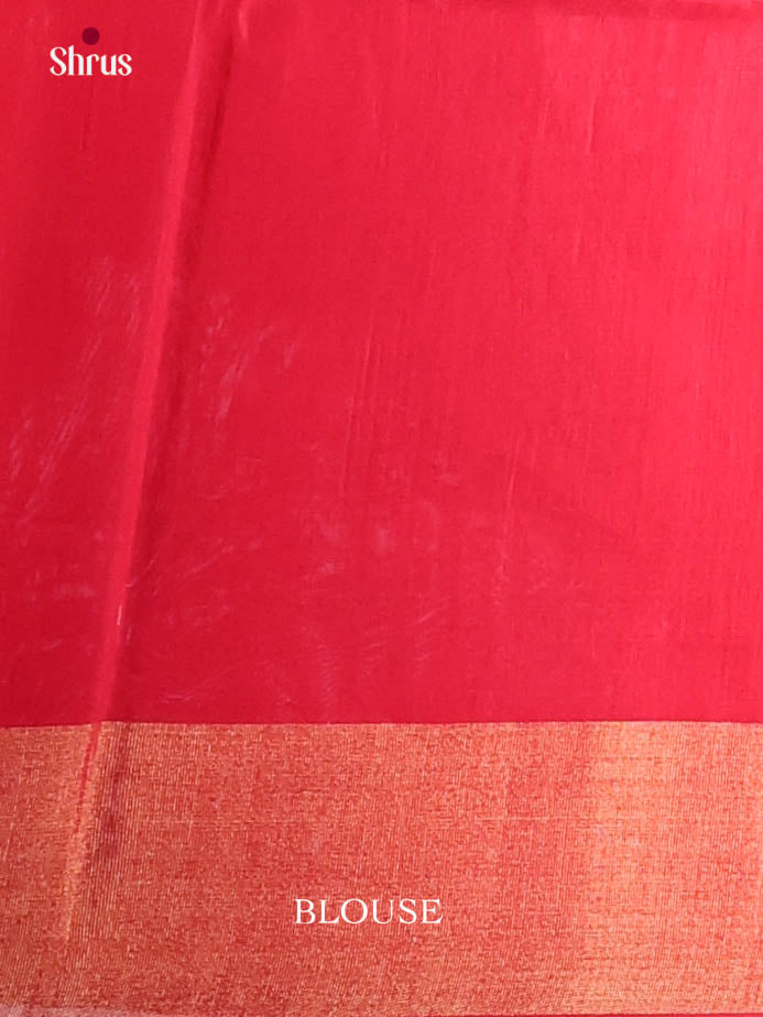 Peacock Green & Red - Pochampally sico Saree