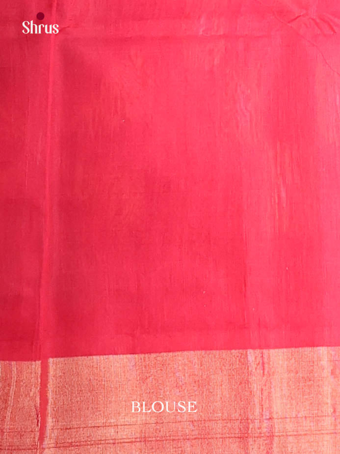 Peacock Green & Red - Pochampally sico Saree