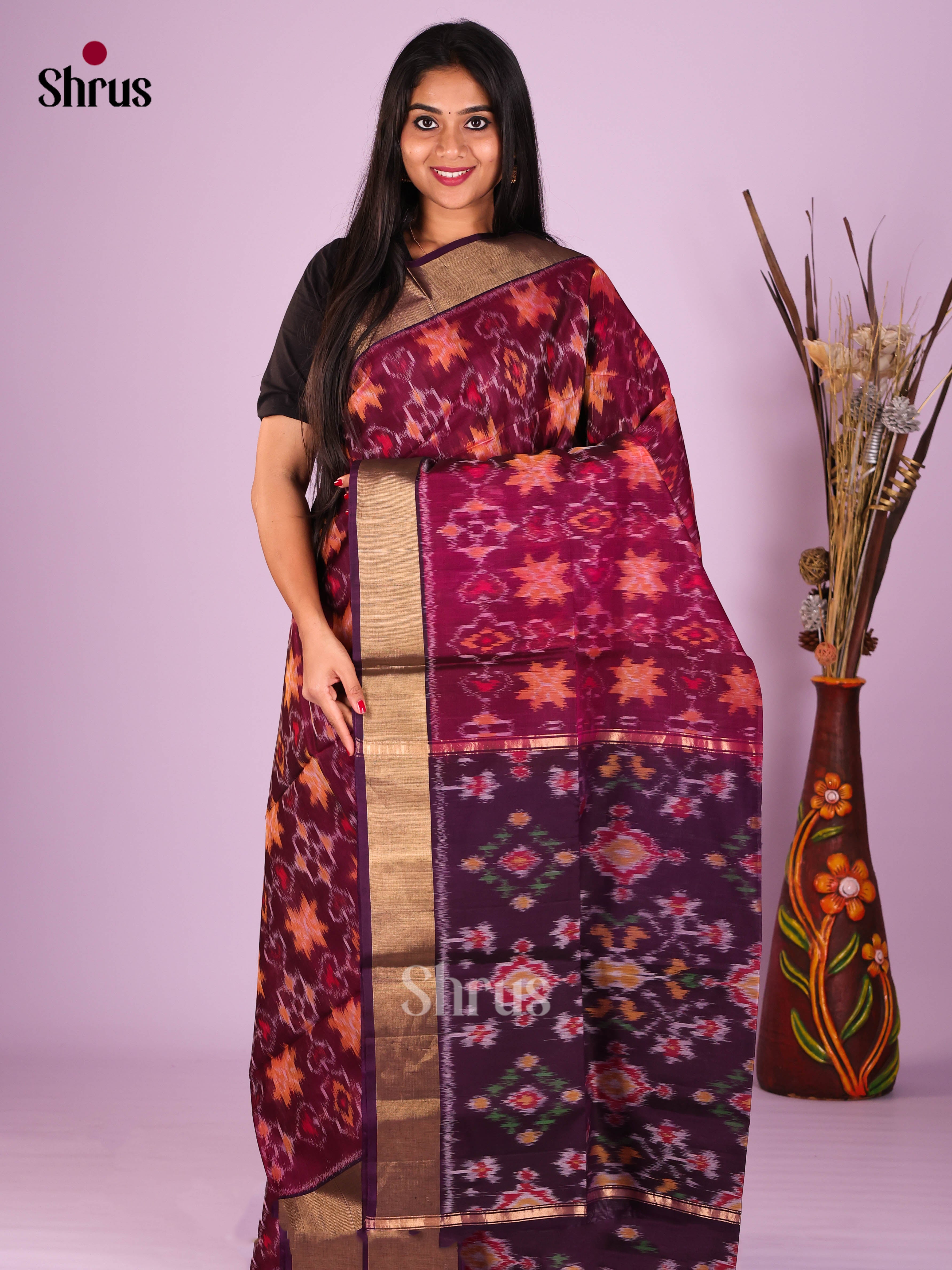 DIS16778 - Pochampally sico Saree - Shop on Shrus.com