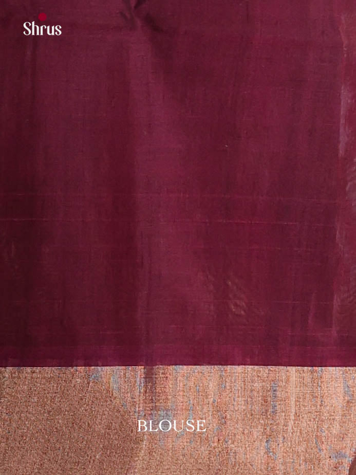 Green & Maroon - Pochampally sico Saree