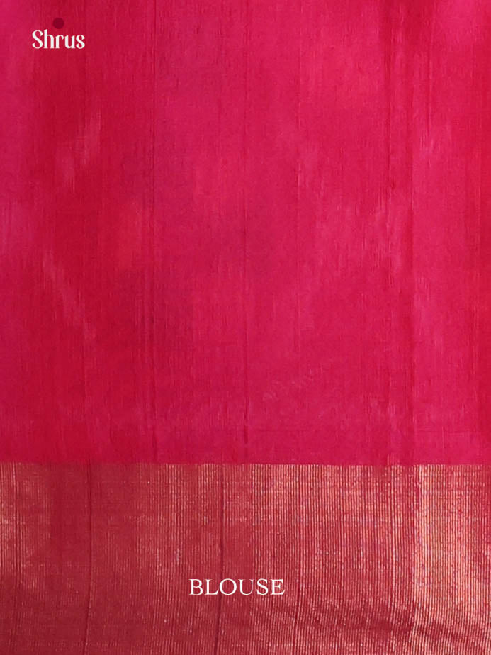 Mustard & Red - Pochampally sico Saree - Shop on Shrus.com