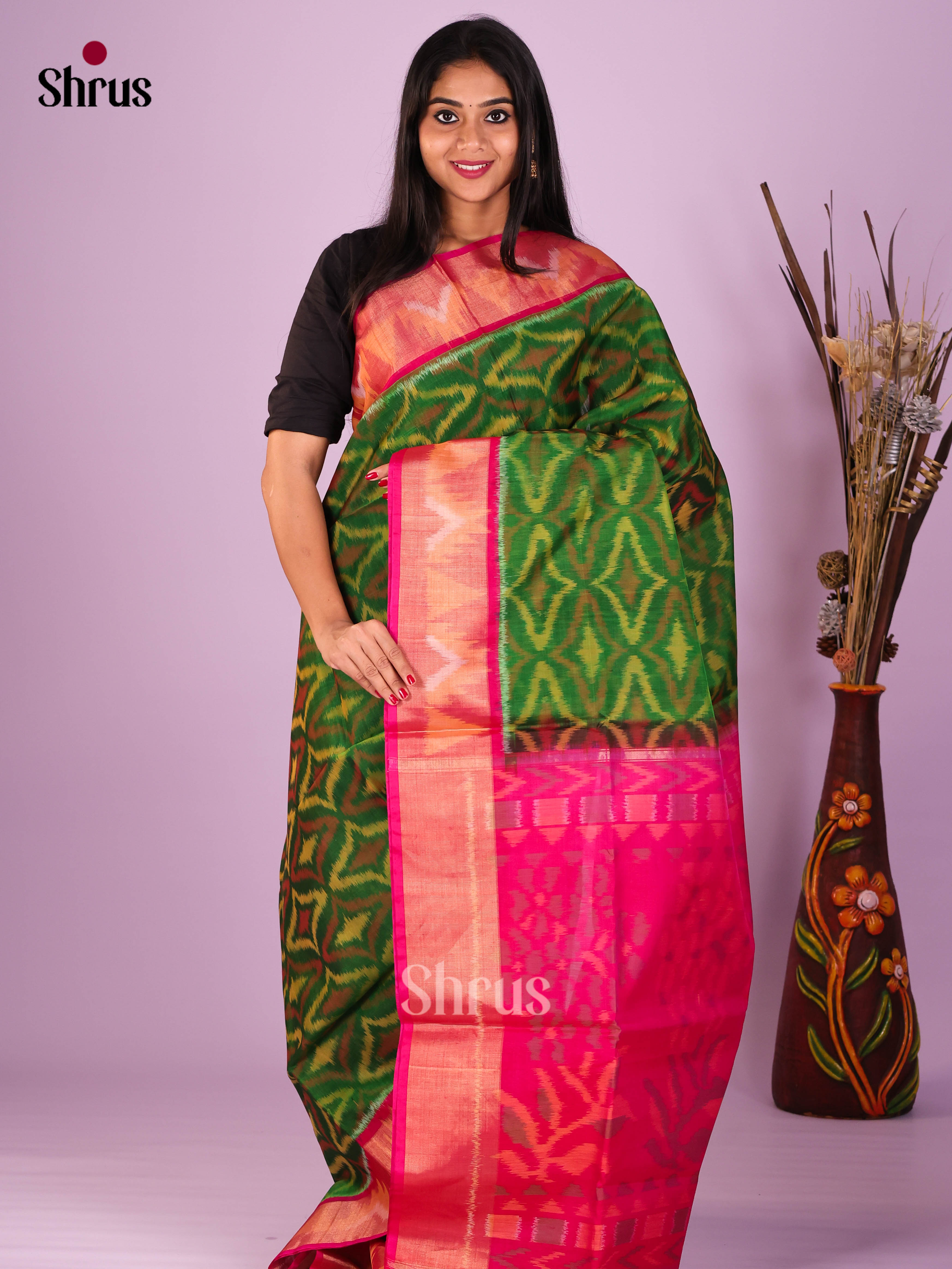 DIS16829 - Pochampally sico Saree - Shop on Shrus.com