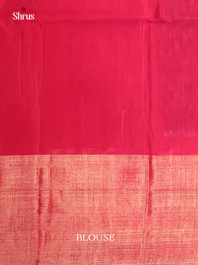 Blue & Red - Pochampally sico Saree