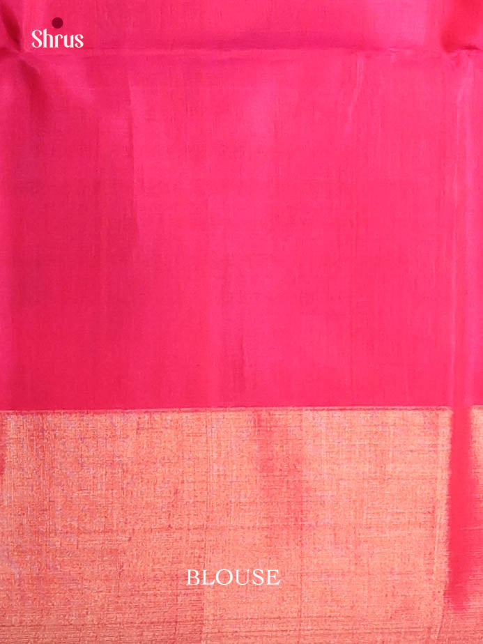 Peacock Green & Pink - Pochampally sico Saree