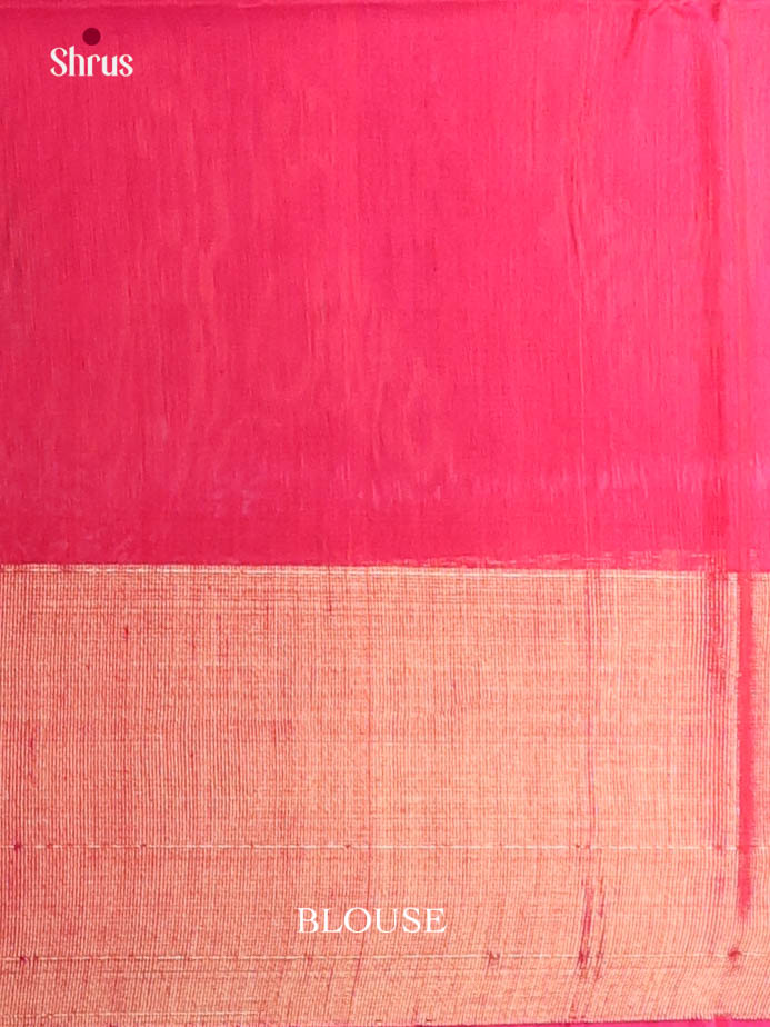 Dark Green & Pink - Pochampally sico Saree