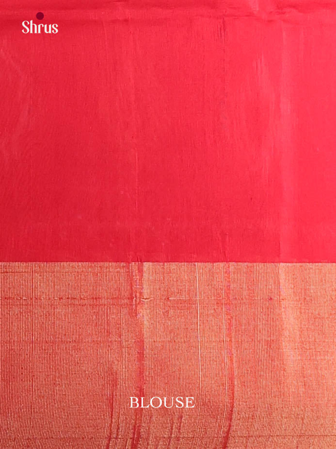 Peacock Green & Red - Pochampally sico Saree