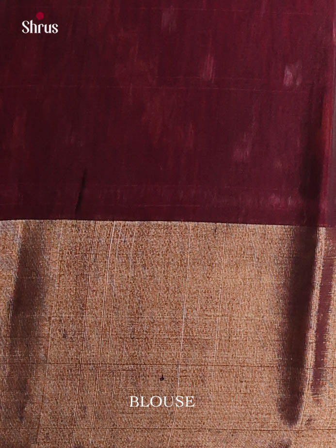 Green & Maroon- Pochampally sico Saree