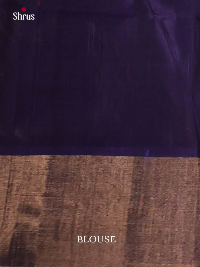 Red & Blue - Pochampally sico Saree - Shop on Shrus.com