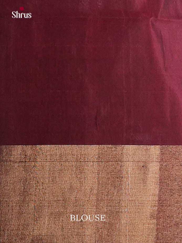 Green & Maroon - Pochampally sico Saree