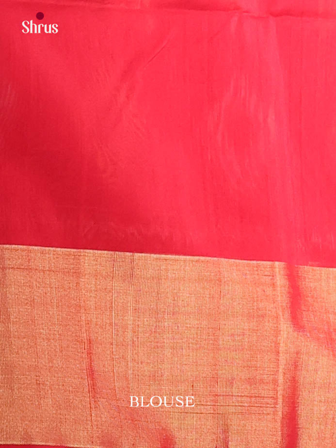 Green & Red - Pochampally sico Saree