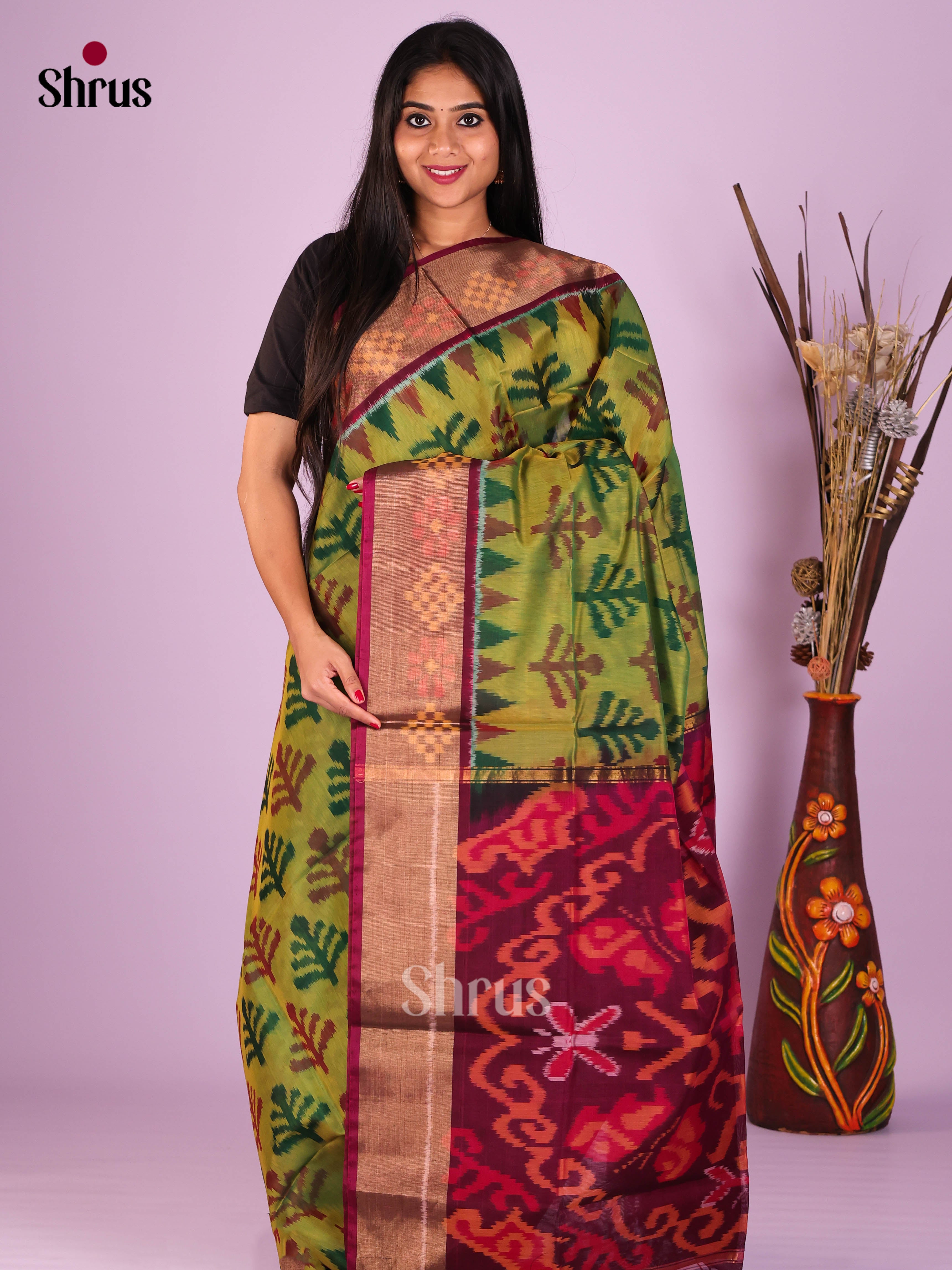 DIS16874 - Pochampally sico Saree - Shop on Shrus.com