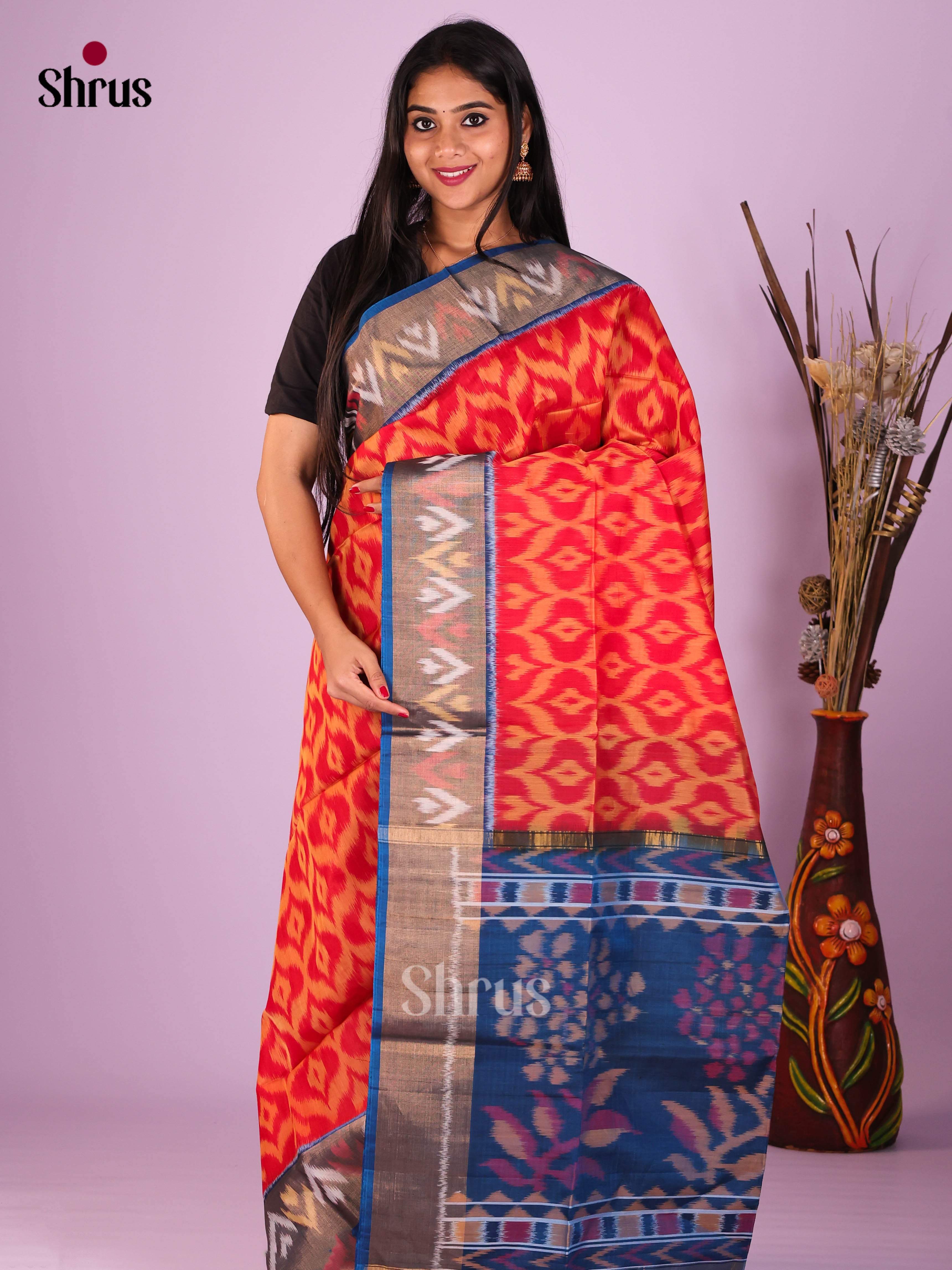 DIS16875 - Pochampally sico Saree - Shop on Shrus.com