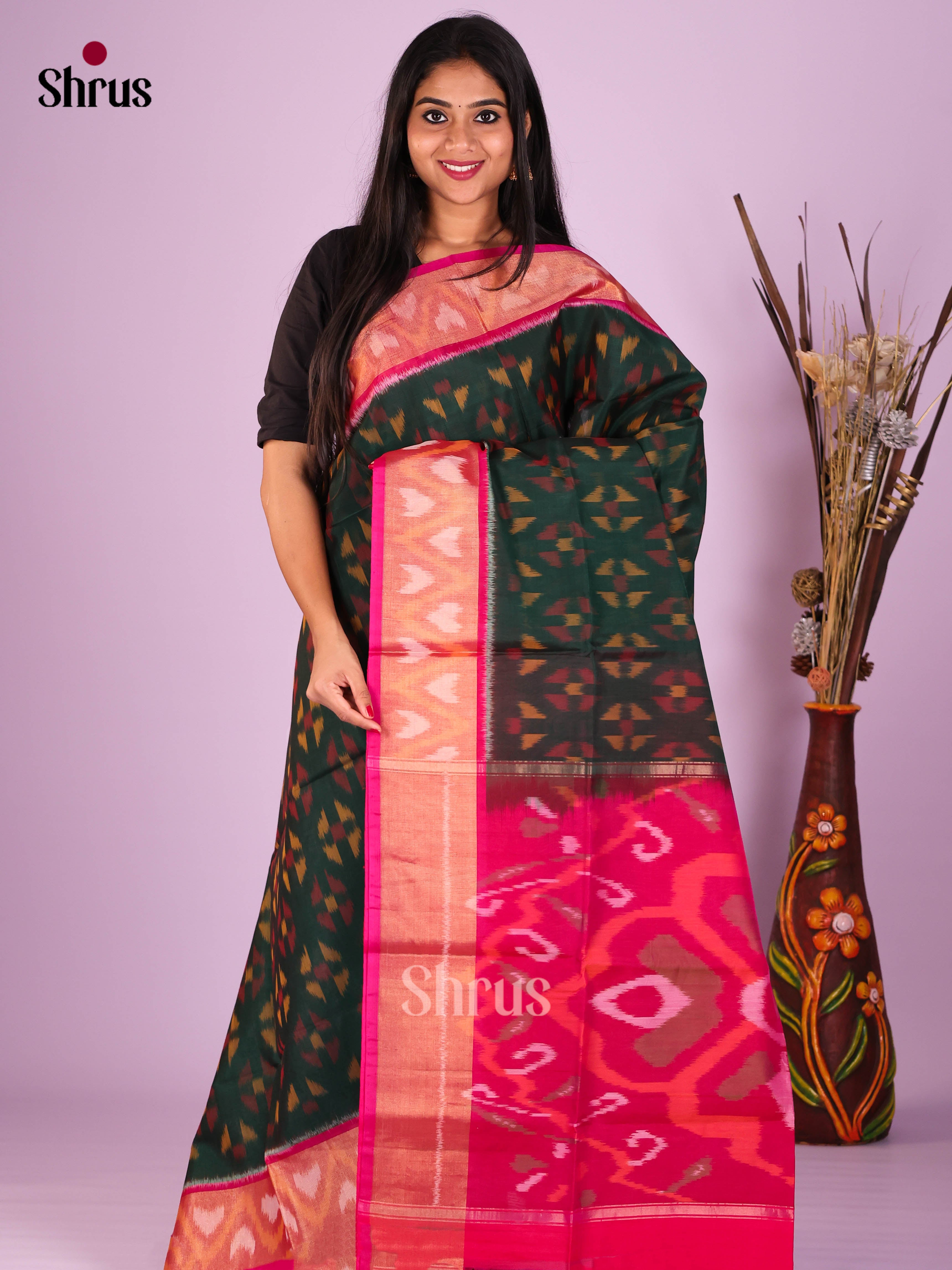 DIS16884 - Pochampally sico Saree - Shop on Shrus.com