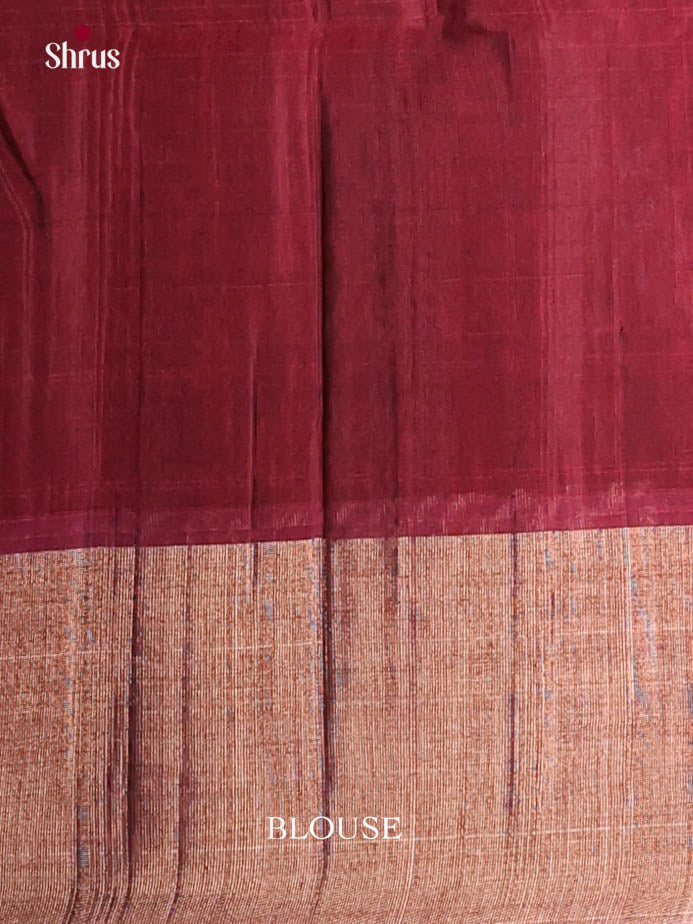 Green & Maroon - Pochampally sico Saree - Shop on Shrus.com