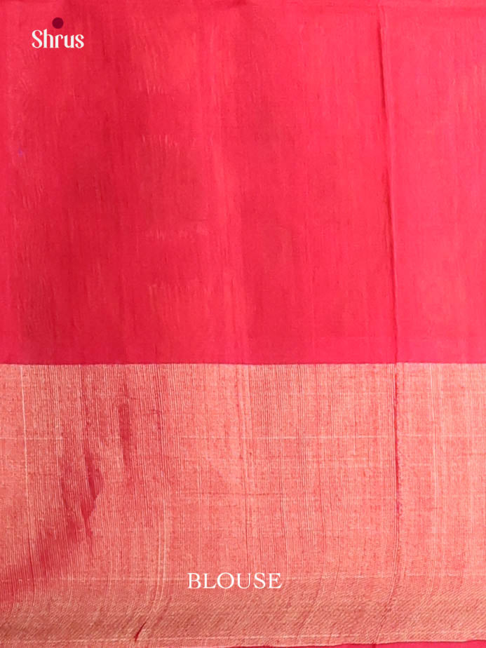 Green & Red - Pochampally sico Saree