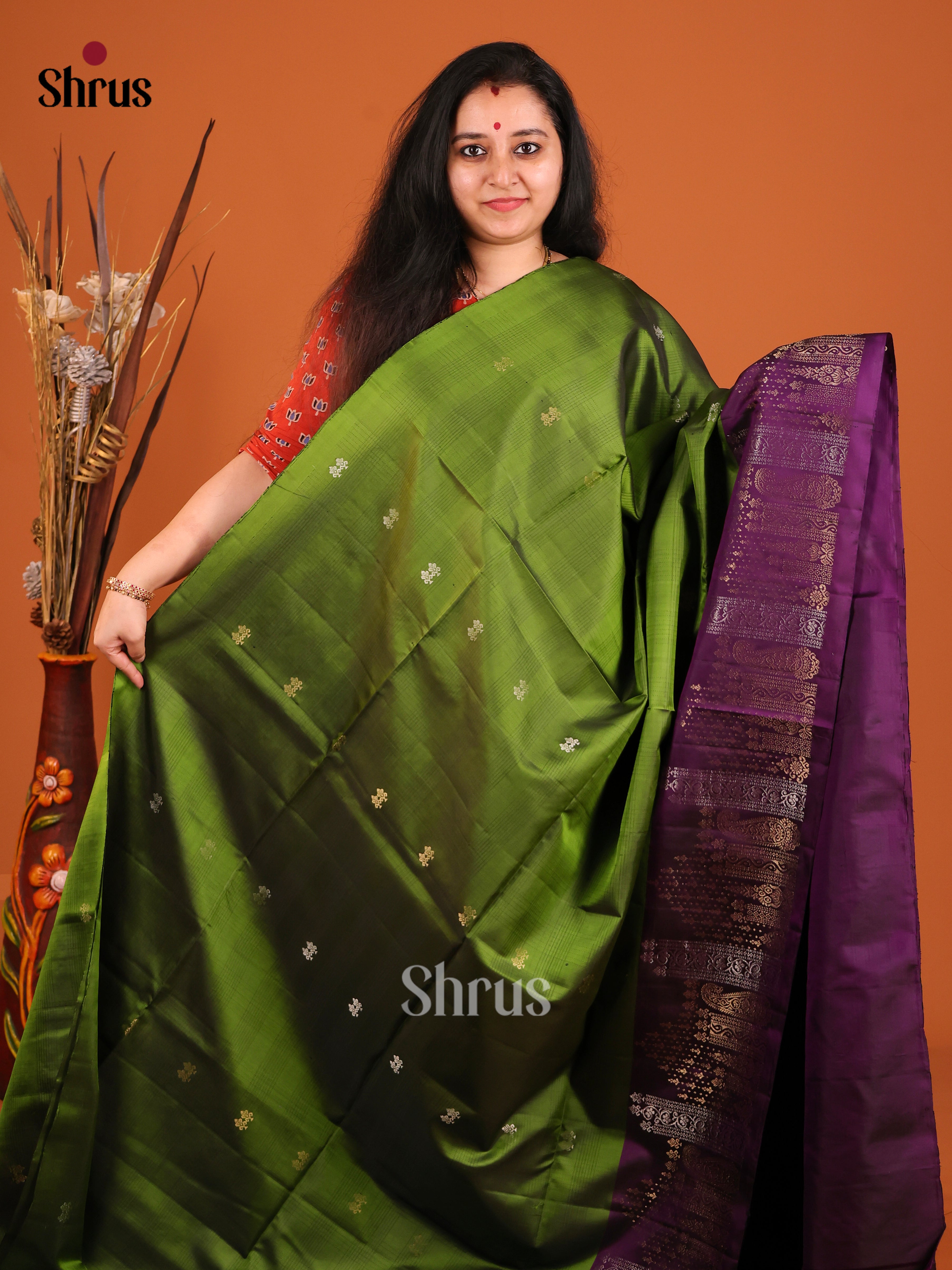 DIS16948 - Soft Silk (HR) Saree - Shop on Shrus.com