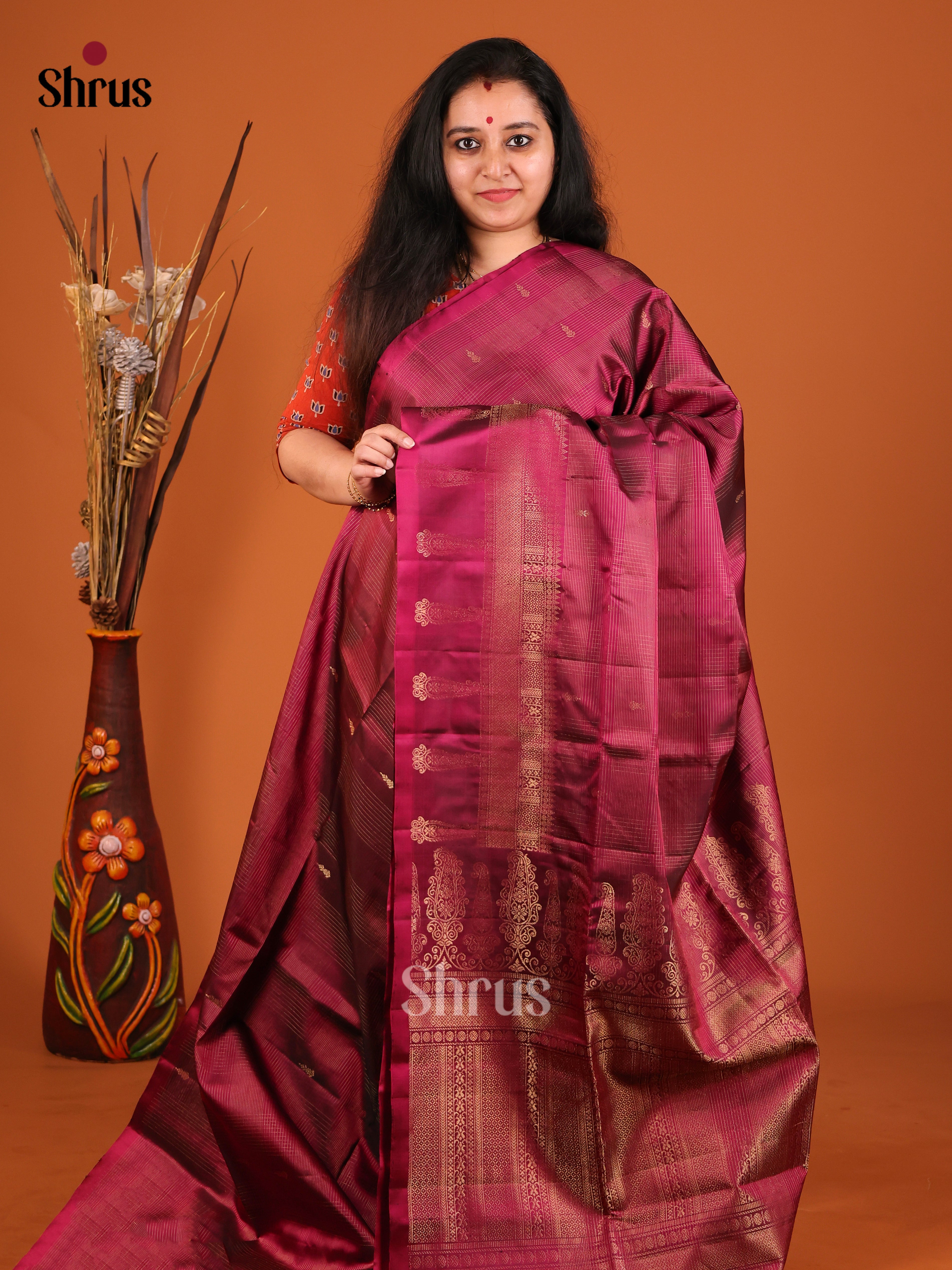 DIS16951 - Soft Silk (HR) Saree - Shop on Shrus.com