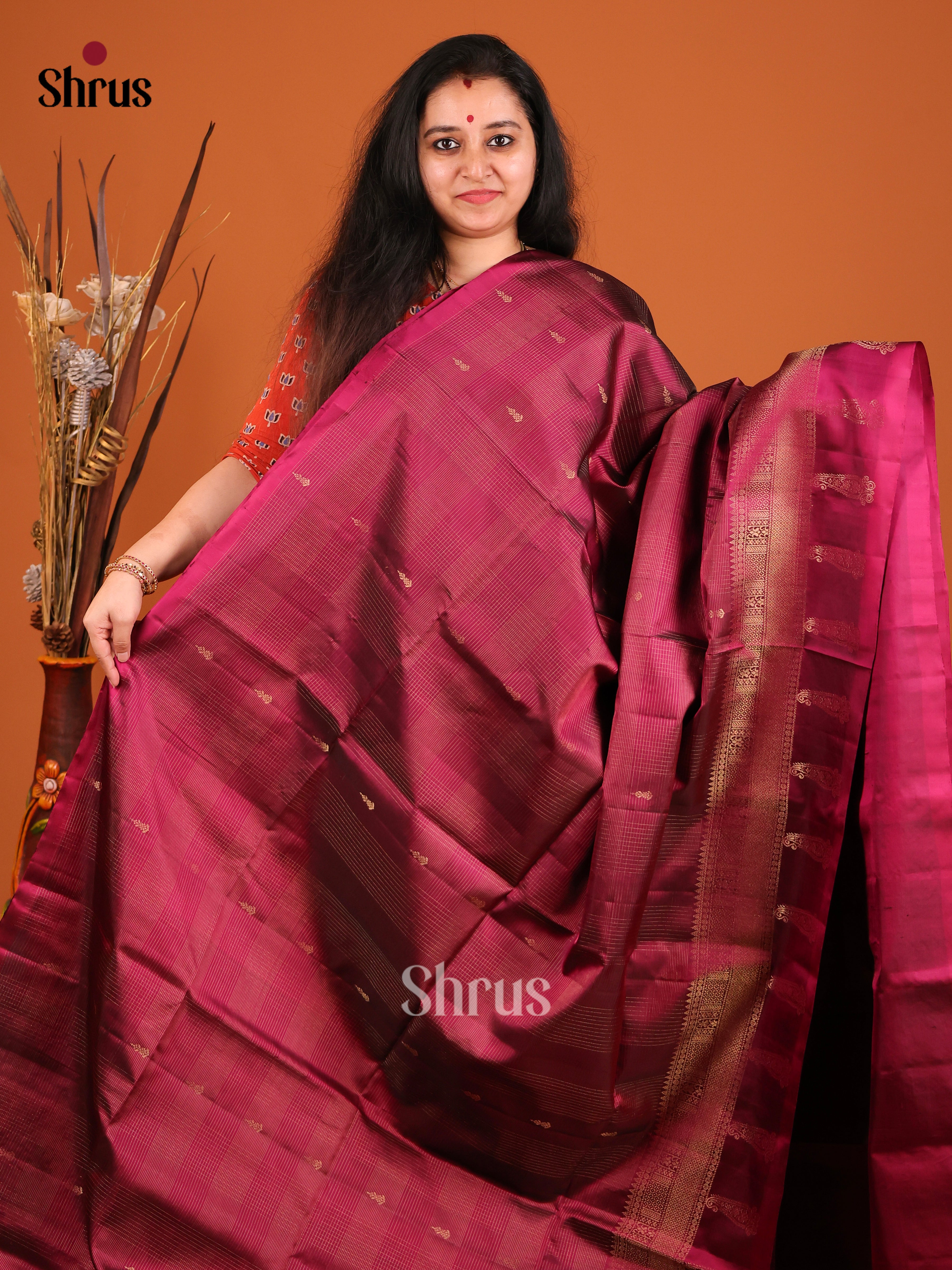 DIS16951 - Soft Silk (HR) Saree - Shop on Shrus.com