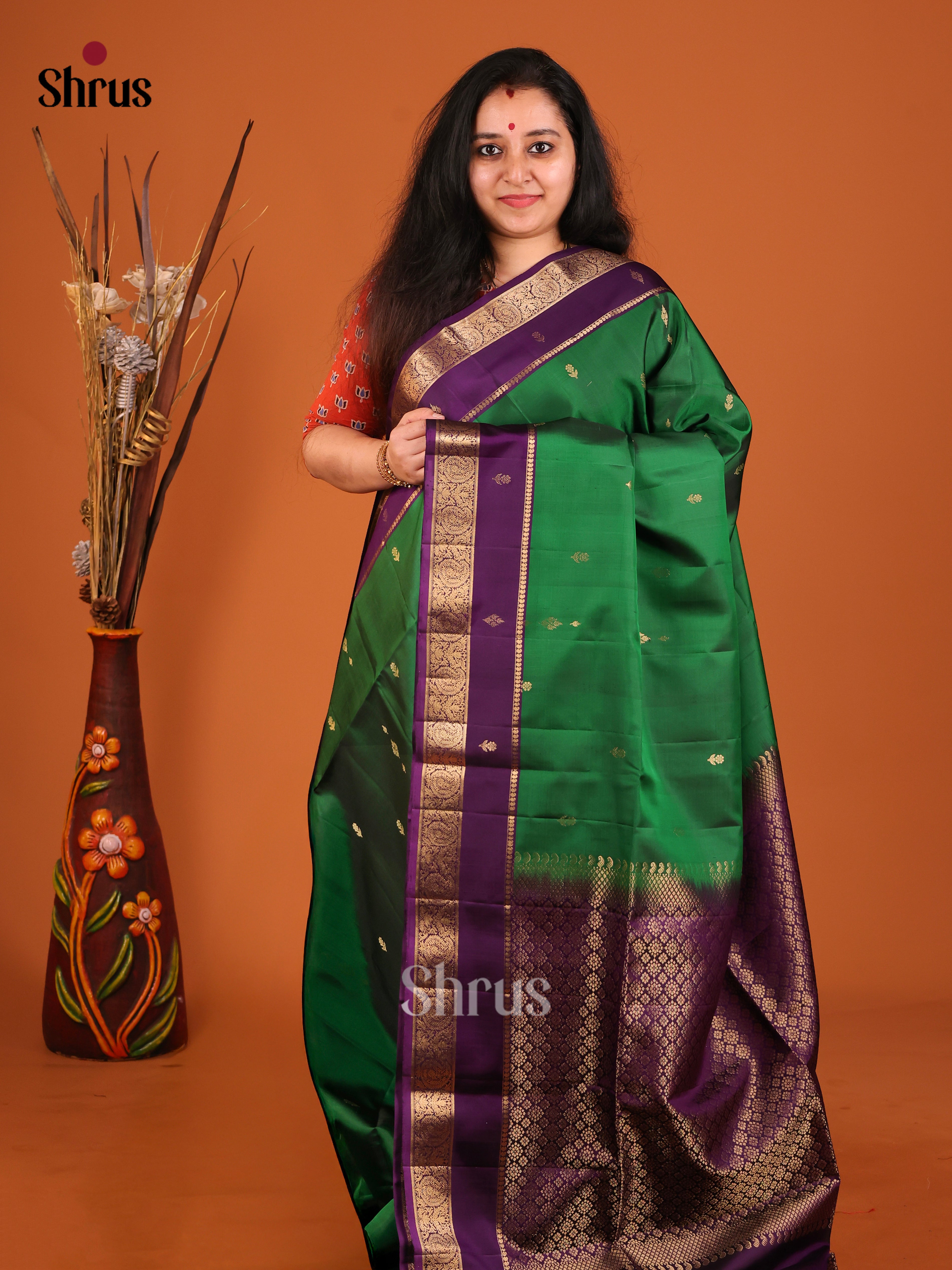DIS16958 - Soft Silk (HR) Saree - Shop on Shrus.com