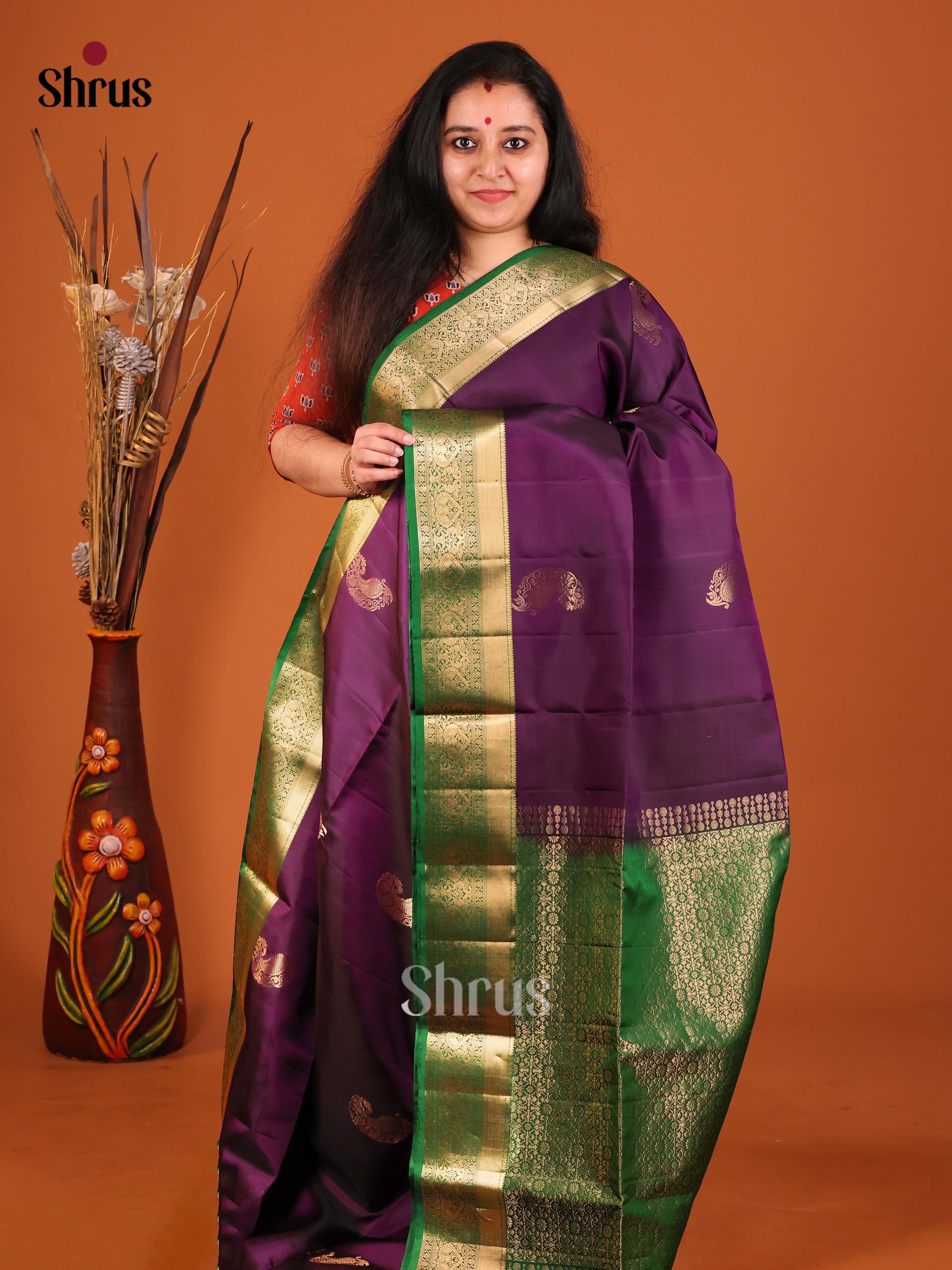 DIS16962 - Soft Silk (HR) Saree - Shop on Shrus.com