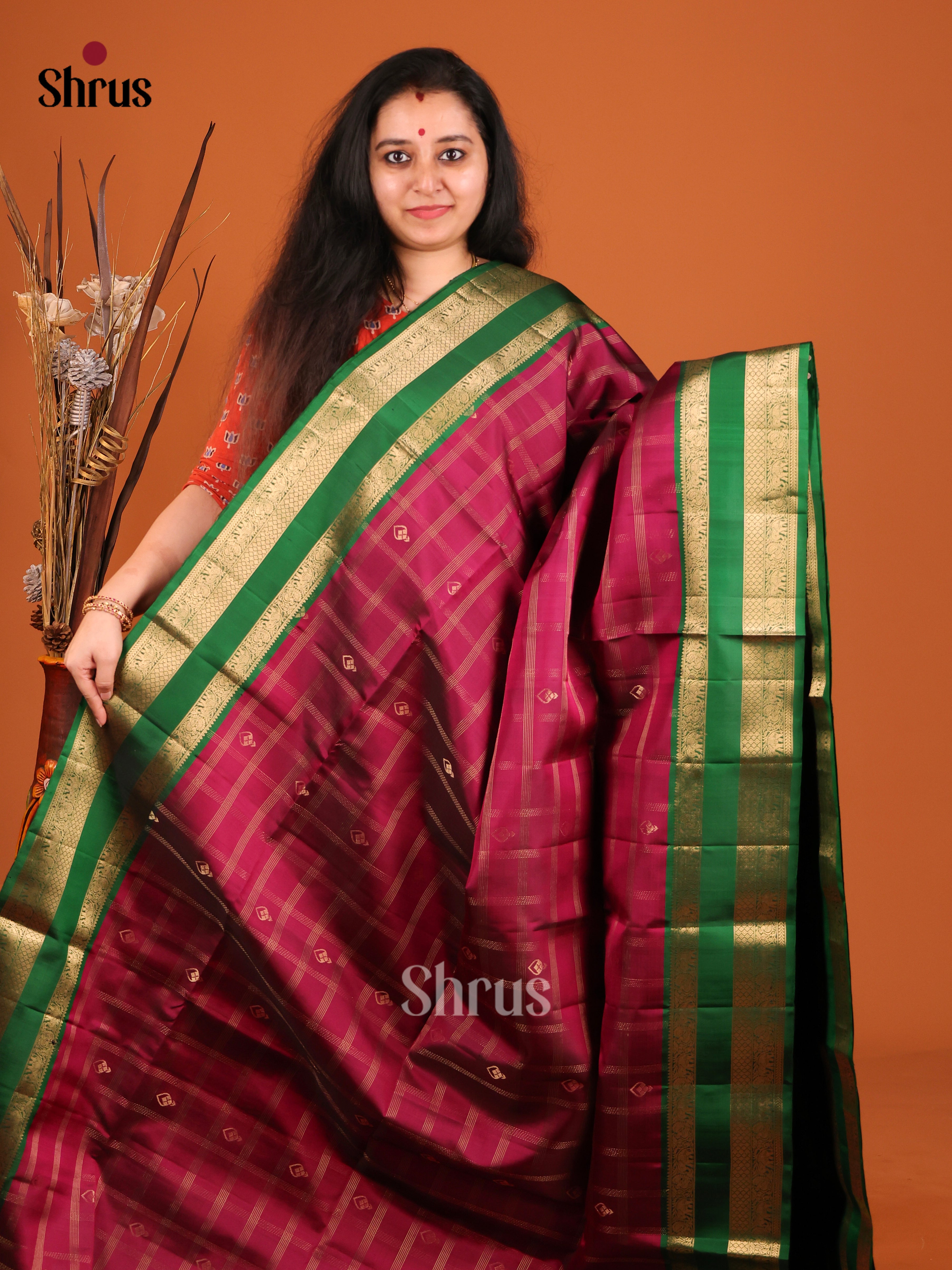 DIS16984 - Soft Silk (HR) Saree - Shop on Shrus.com