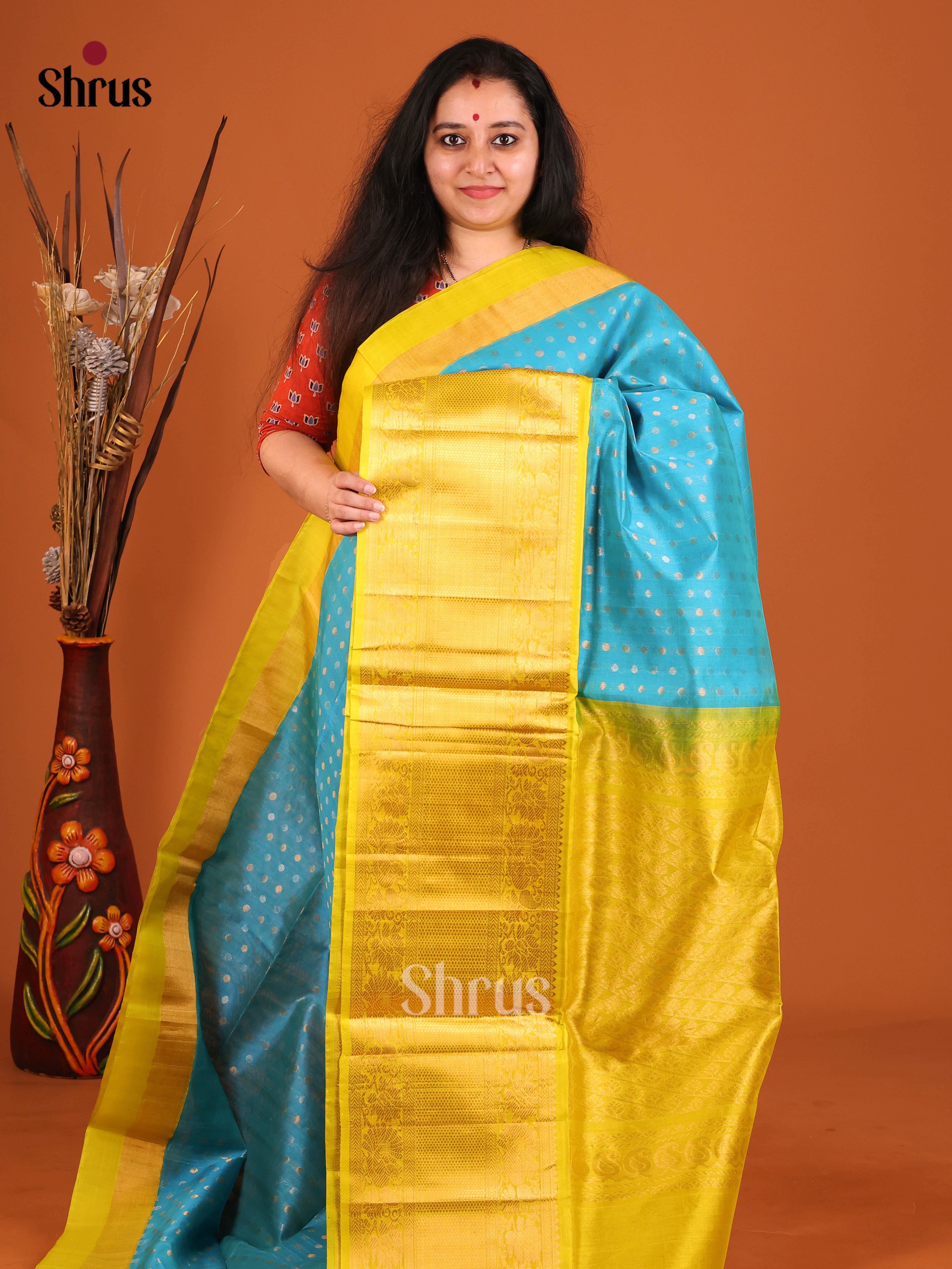 DIS17168 - Korvai-Big border Saree