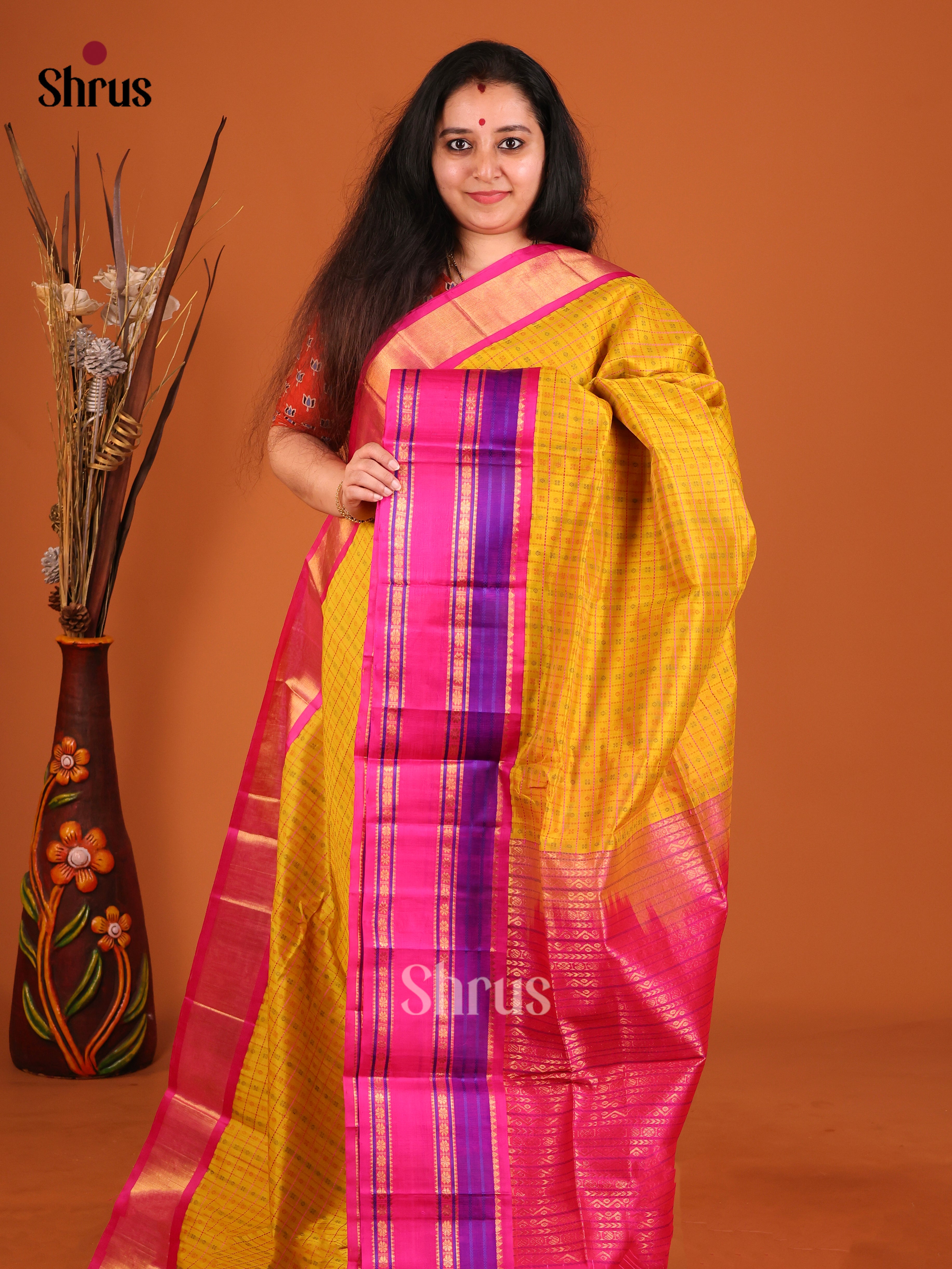 DIS17199 - Korvai-kattams Saree
