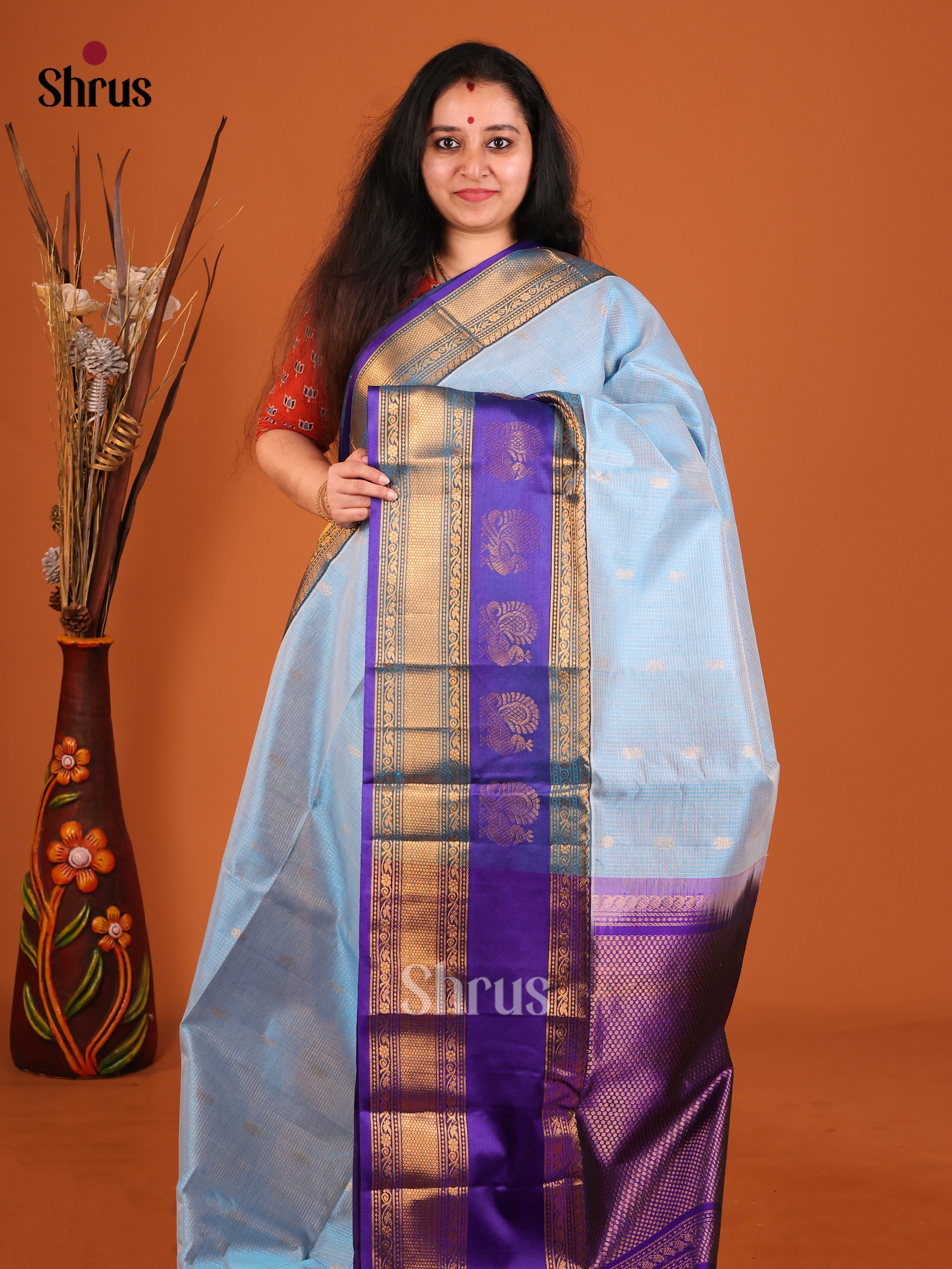 DIS17205 - Korvai-Big border Saree