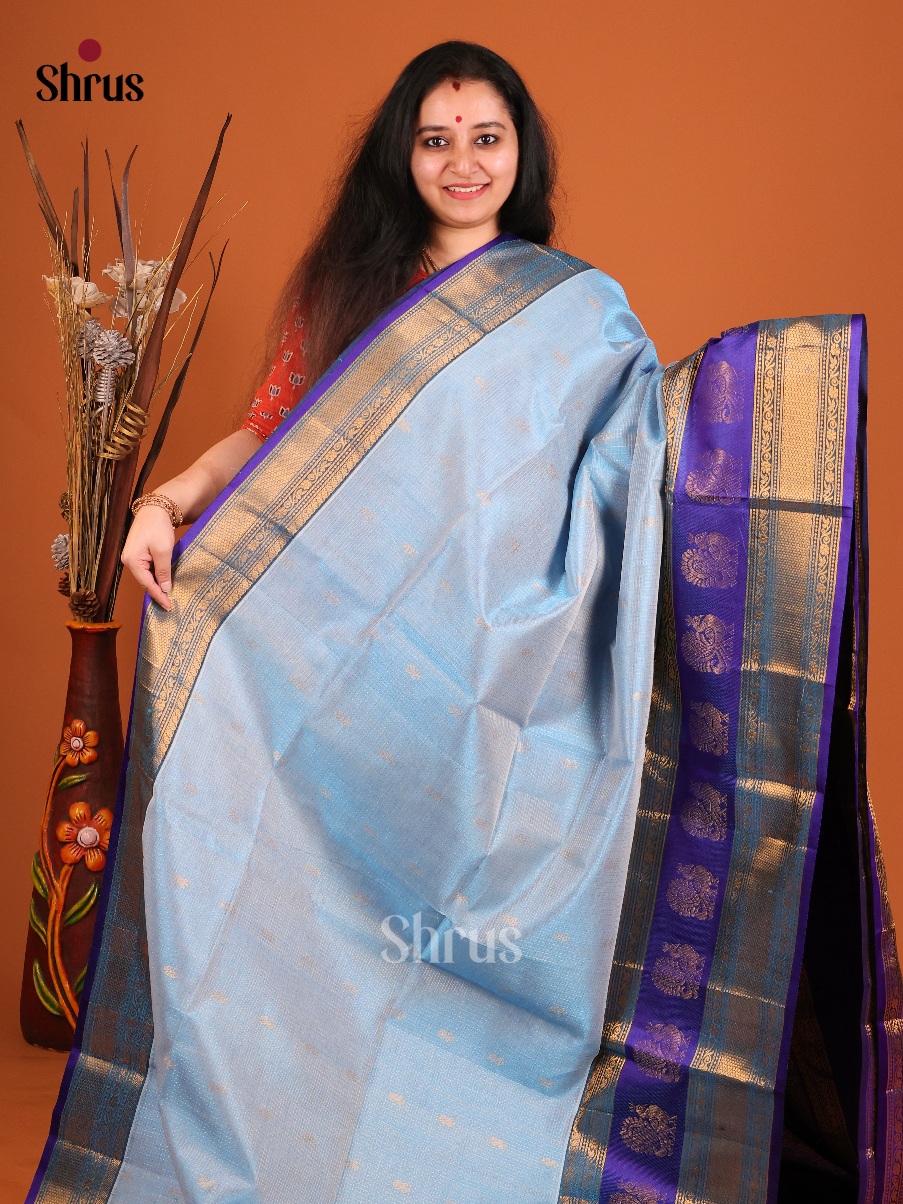 DIS17205 - Korvai-Big border Saree