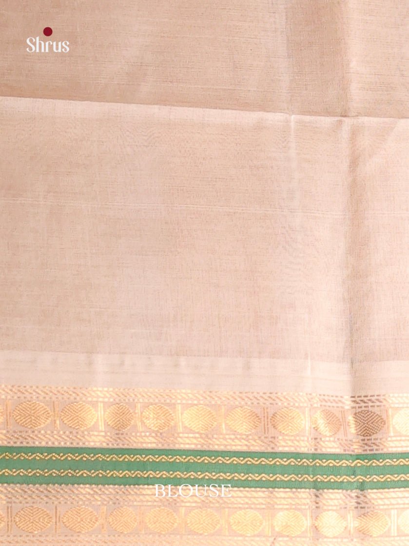 Purple sandel Korvai Small border Saree 2