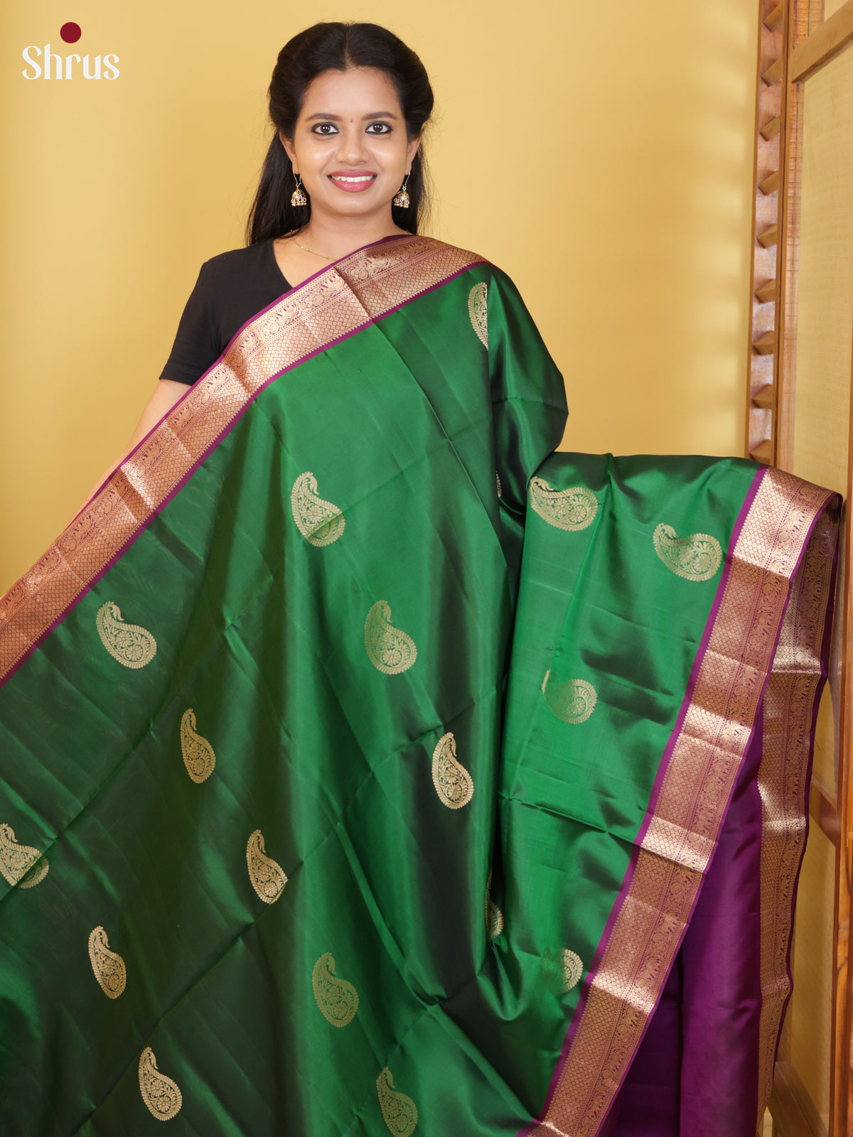 DIS17659 - Soft Silk (HR) Saree - Shop on Shrus.com