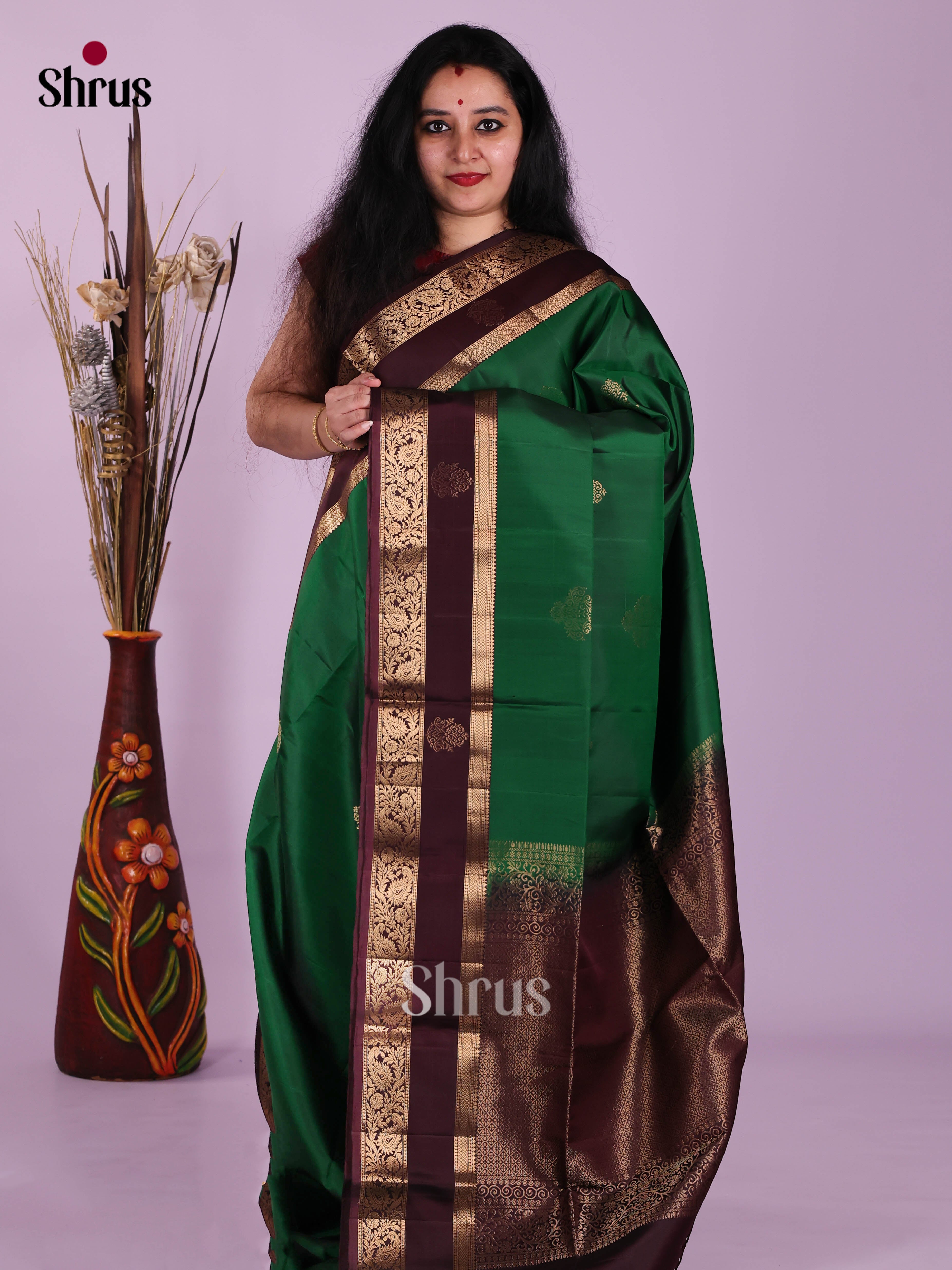 DIS17678 - Soft Silk (HR) Saree - Shop on Shrus.com