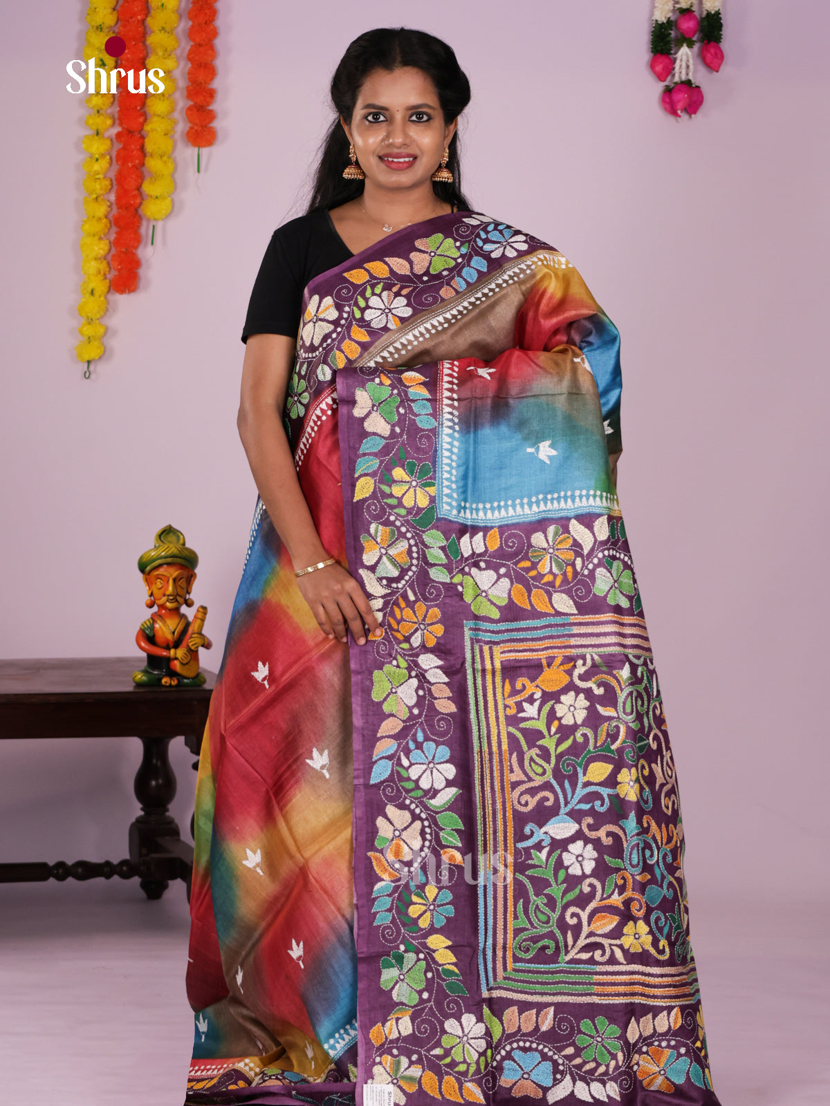 DIS17696 - Tussar Saree - Shop on Shrus.com