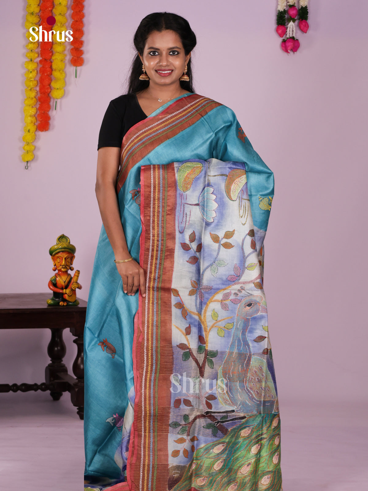 DIS17713 - Tussar Saree - Shop on Shrus.com