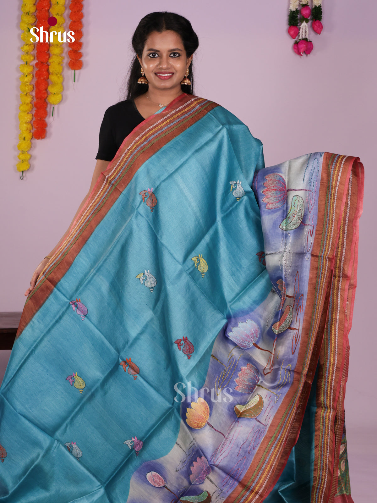 DIS17713 - Tussar Saree - Shop on Shrus.com