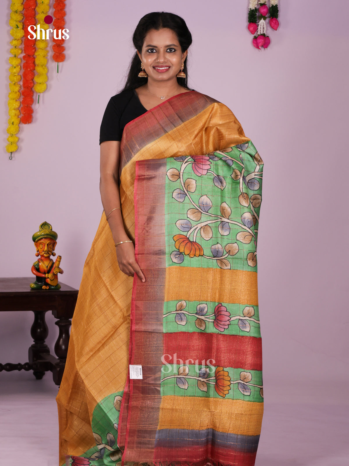 DIS17720 - Tussar Saree - Shop on Shrus.com