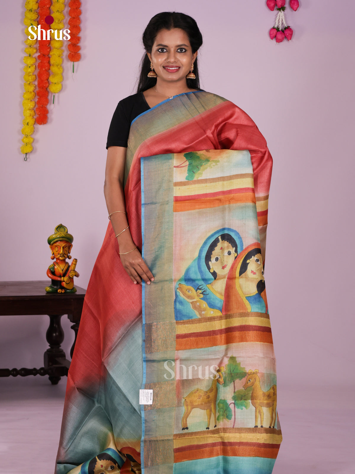 DIS17744 - Tussar Saree - Shop on Shrus.com