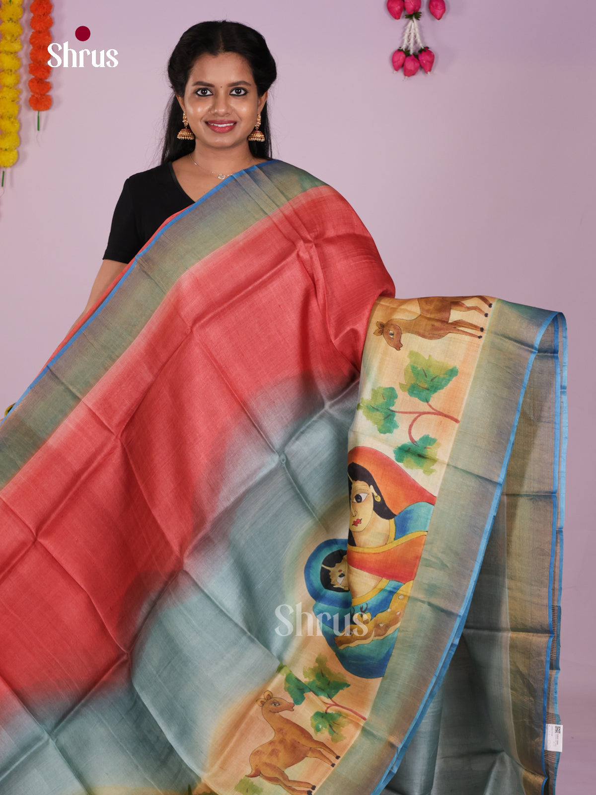 DIS17744 - Tussar Saree - Shop on Shrus.com