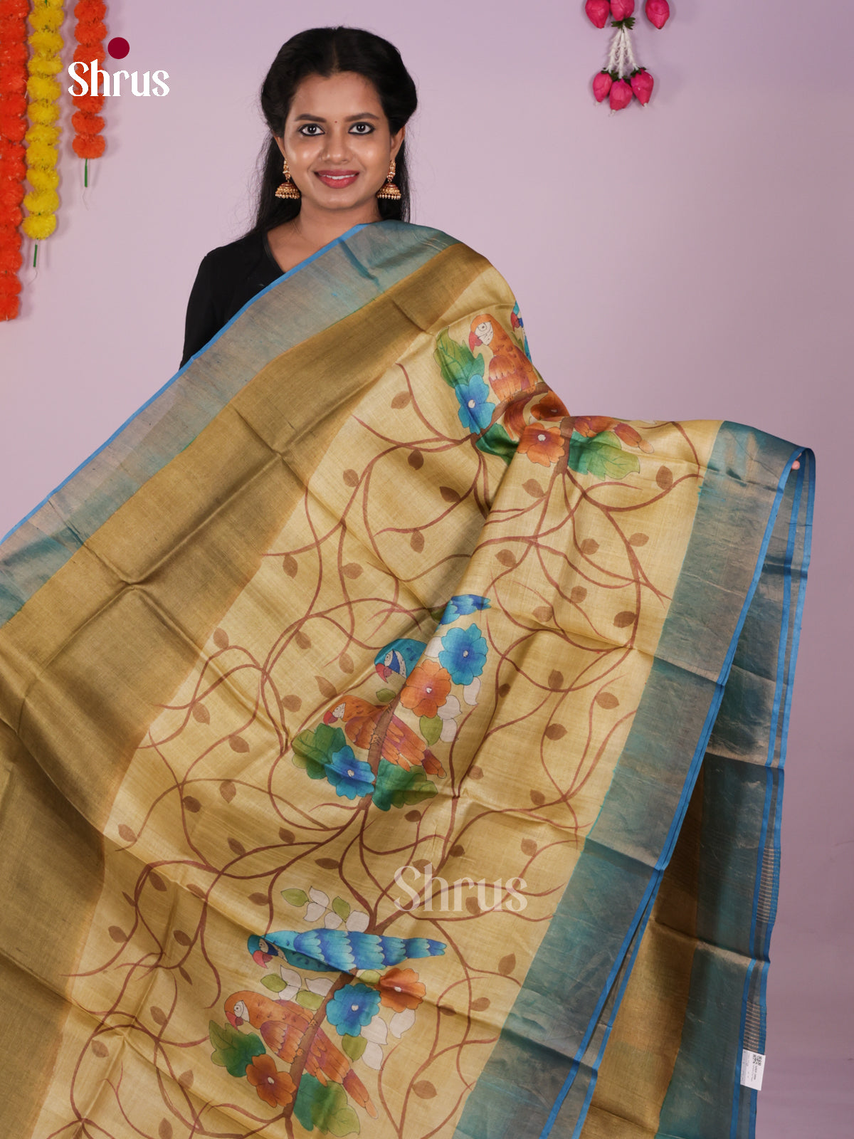 DIS17748 - Tussar Saree - Shop on Shrus.com
