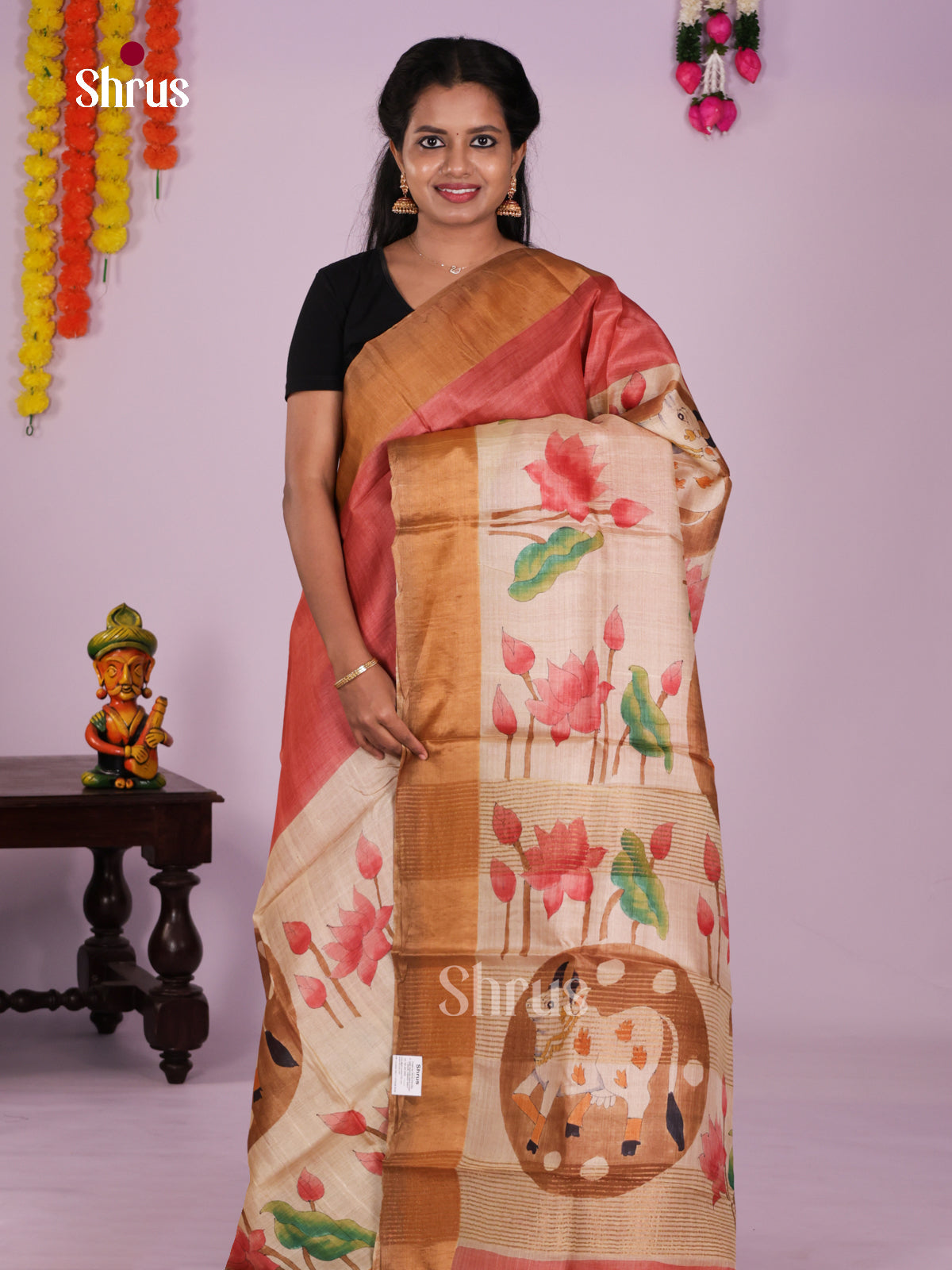DIS17750 - Tussar Saree - Shop on Shrus.com
