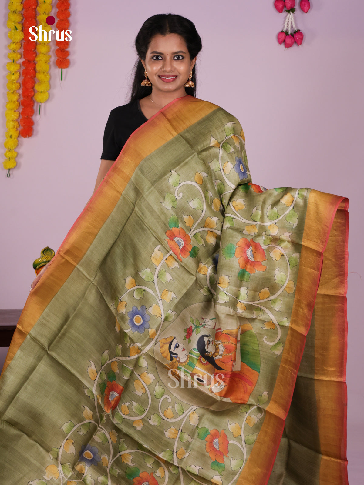 DIS17761 - Tussar Saree - Shop on Shrus.com