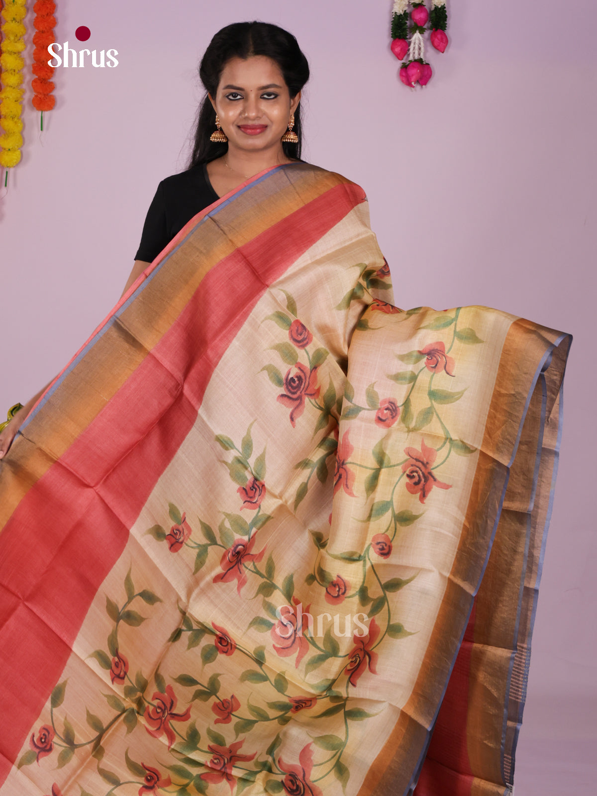 DIS17766 - Tussar Saree - Shop on Shrus.com