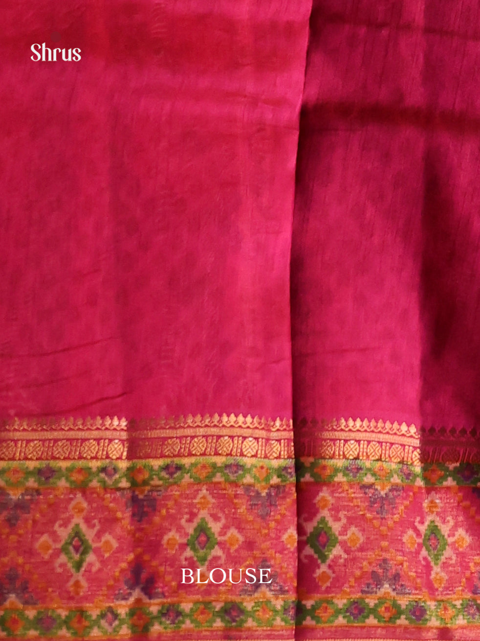 Purple & Pink- Semi Patola Saree