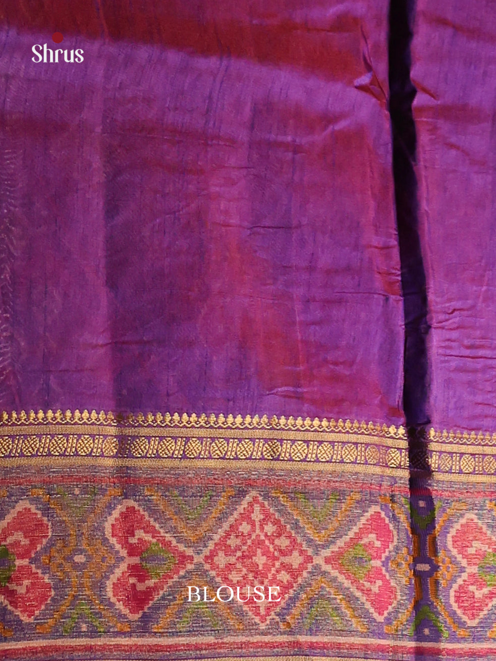 Pink & Purple - Semi Patola Saree