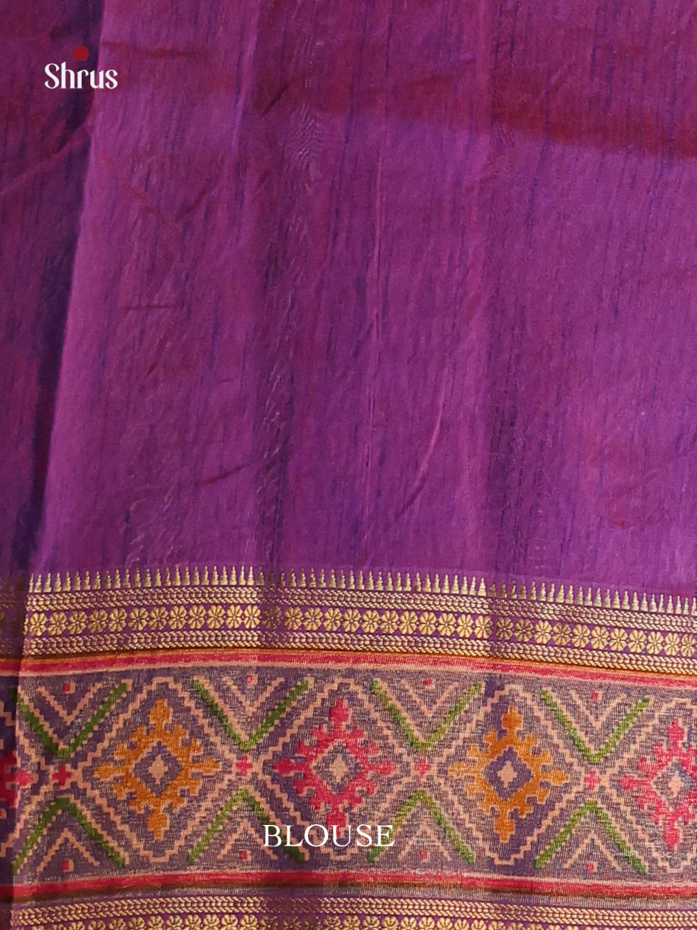 Pink & purple - Semi Patola Saree