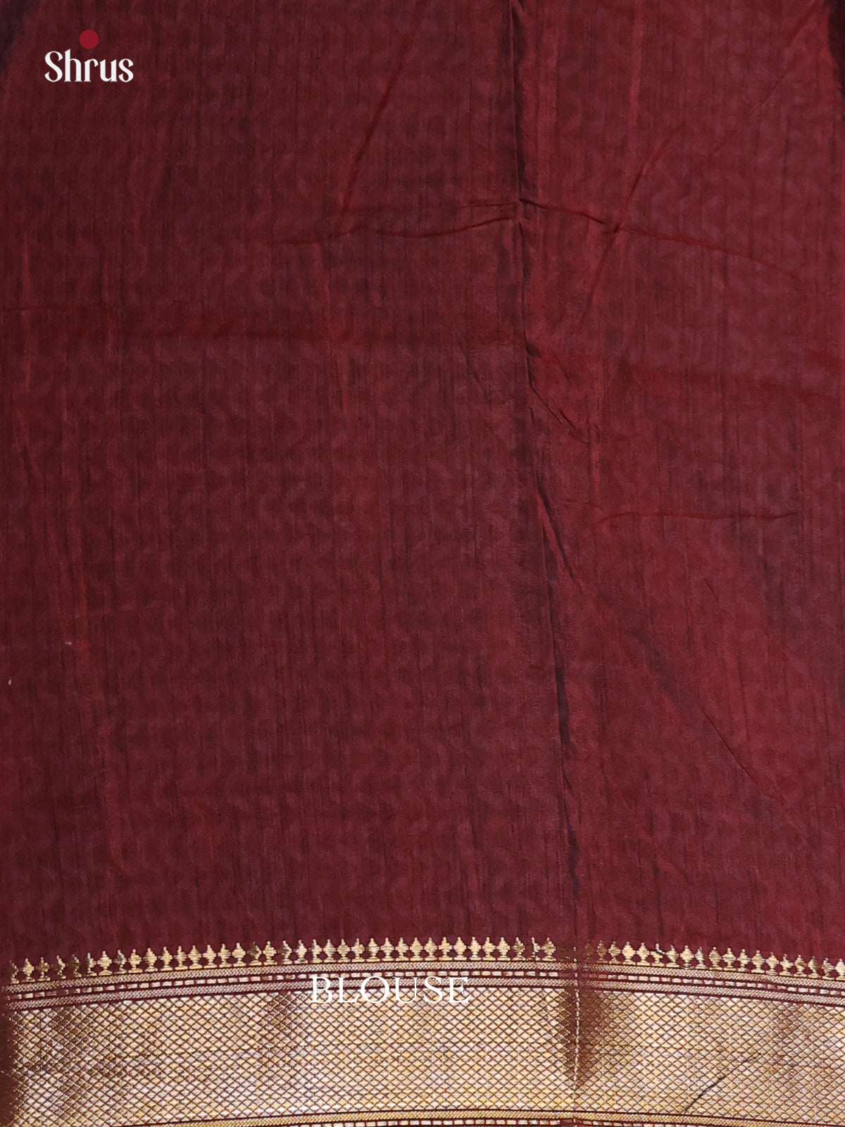 Red & Maroon- Semi Patola Saree